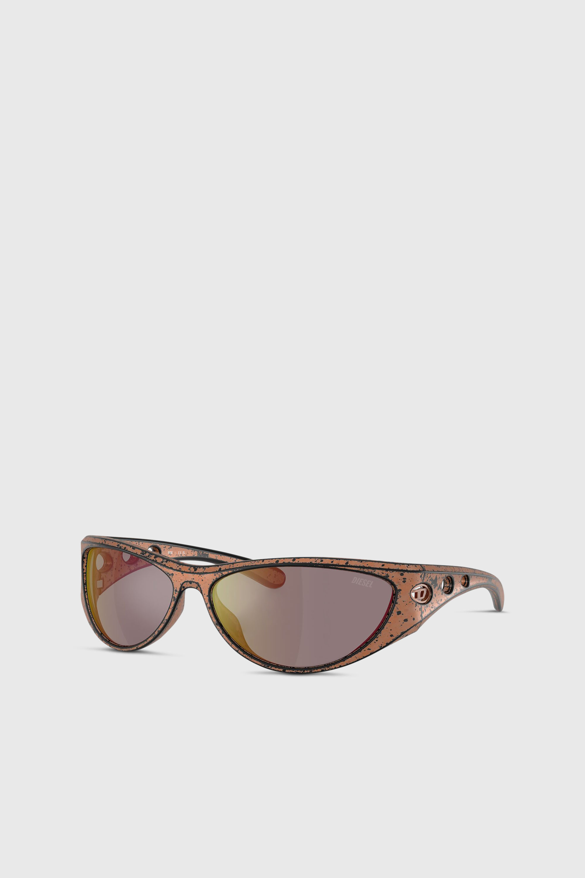 Diesel - 0DL3004U, Unisex's Cat-eye style sunglasses in ブロンズ - 1