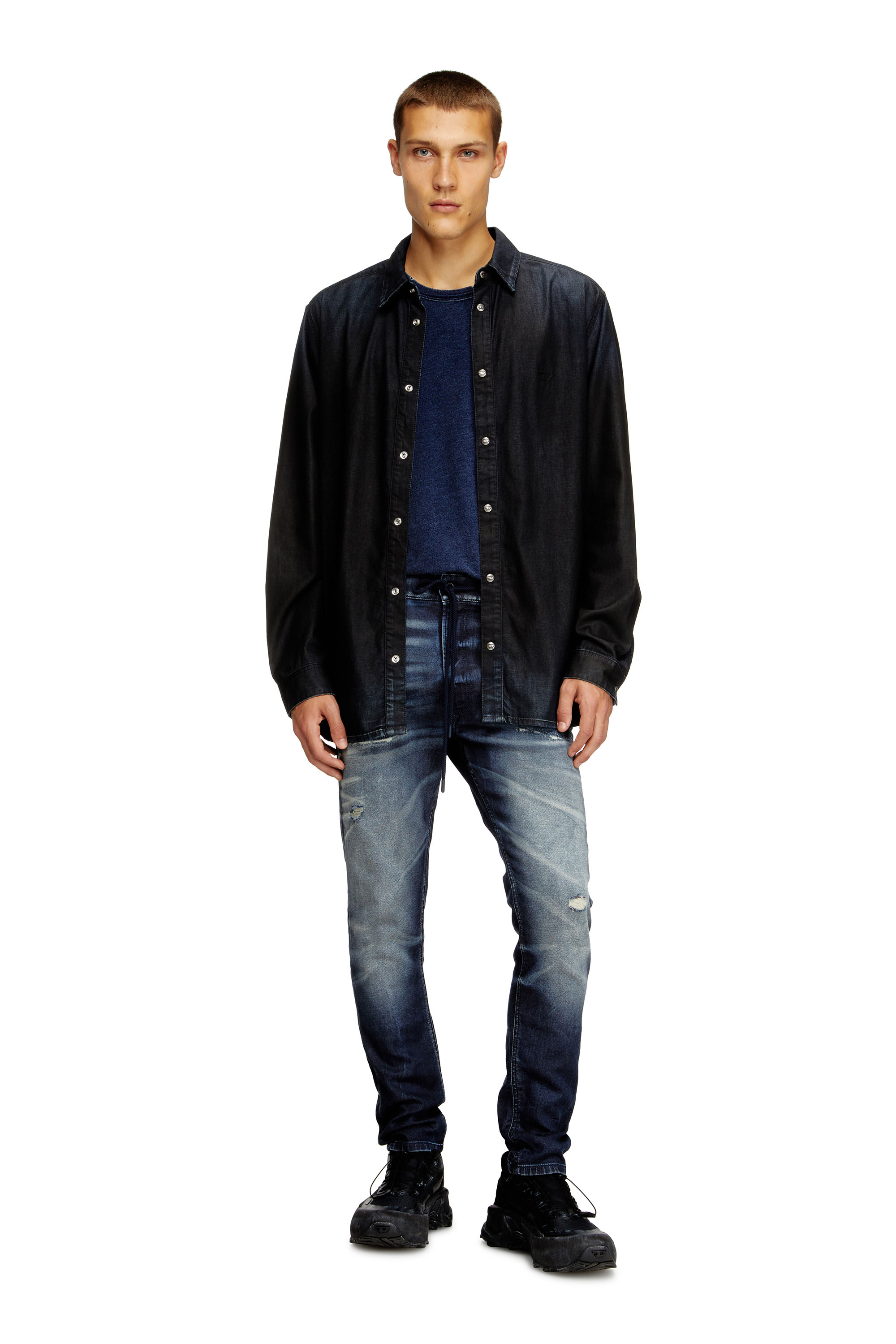 Diesel - Male's Regular 2032 D-Krooley Joggjeans® 068UD, ダークブルー - 1