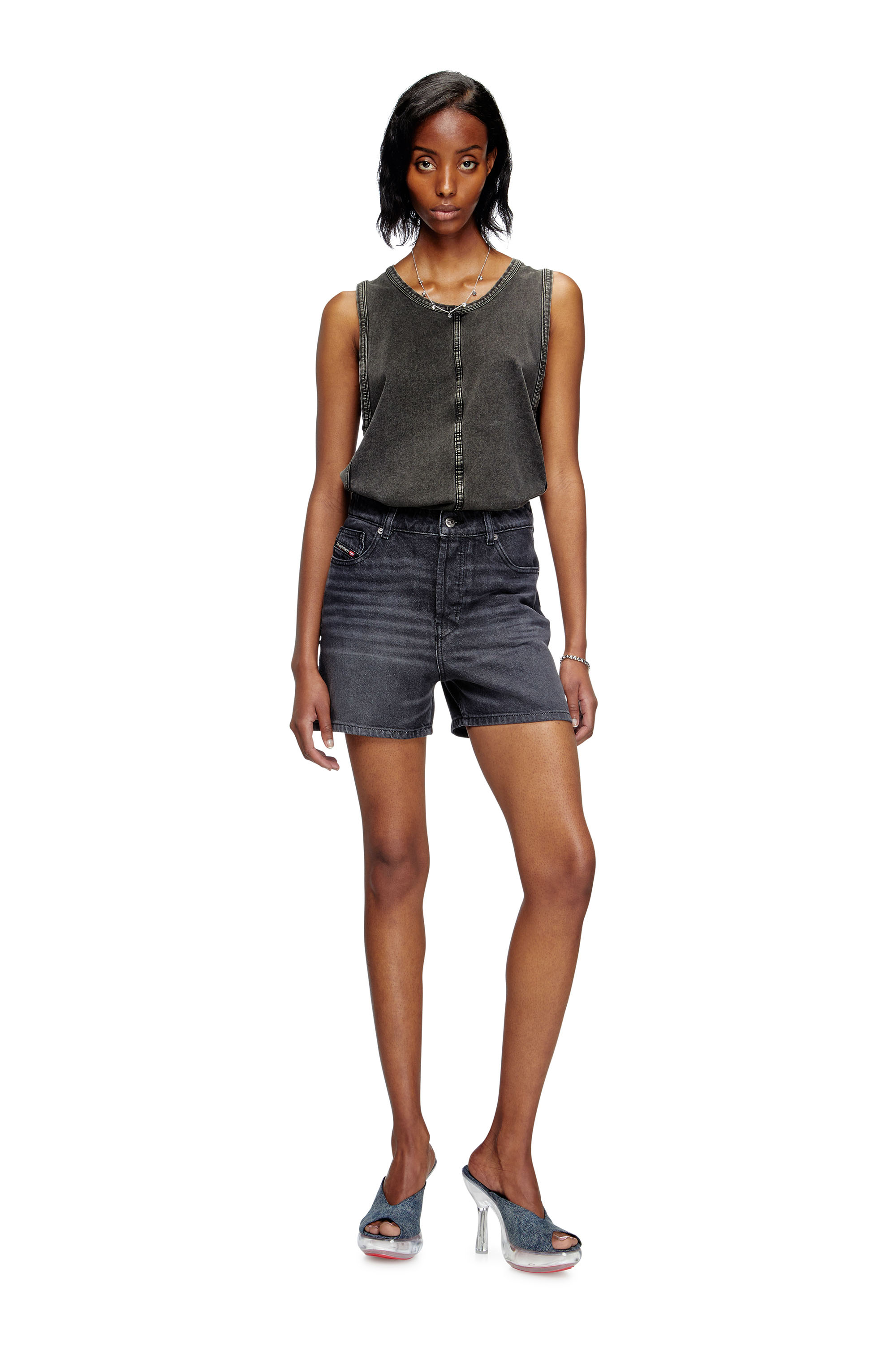 Diesel - DE-JIRO, Female's Denim shorts in ブラック - 1