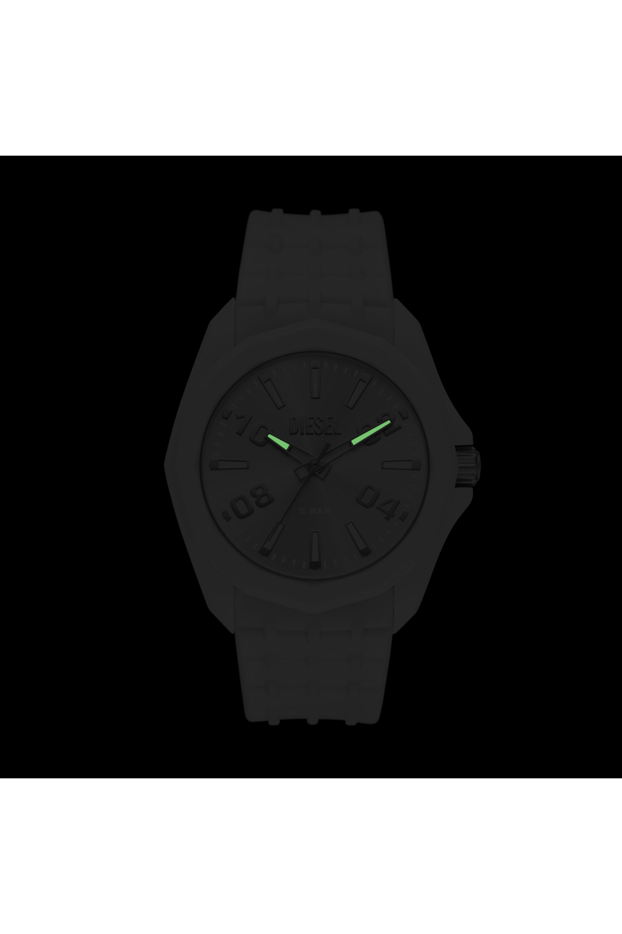 Diesel - DZ2244 WATCH, Male's Stinger white silicone watch in ホワイト - 4