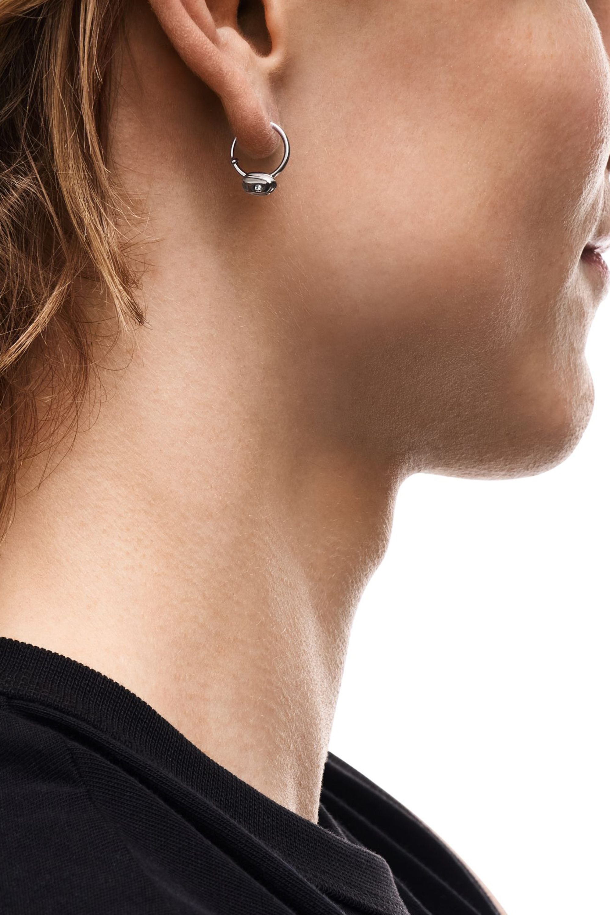 Diesel - DX1703040 JEWELLERY, Unisex's Stainless steel hoop earring in シルバー - 5