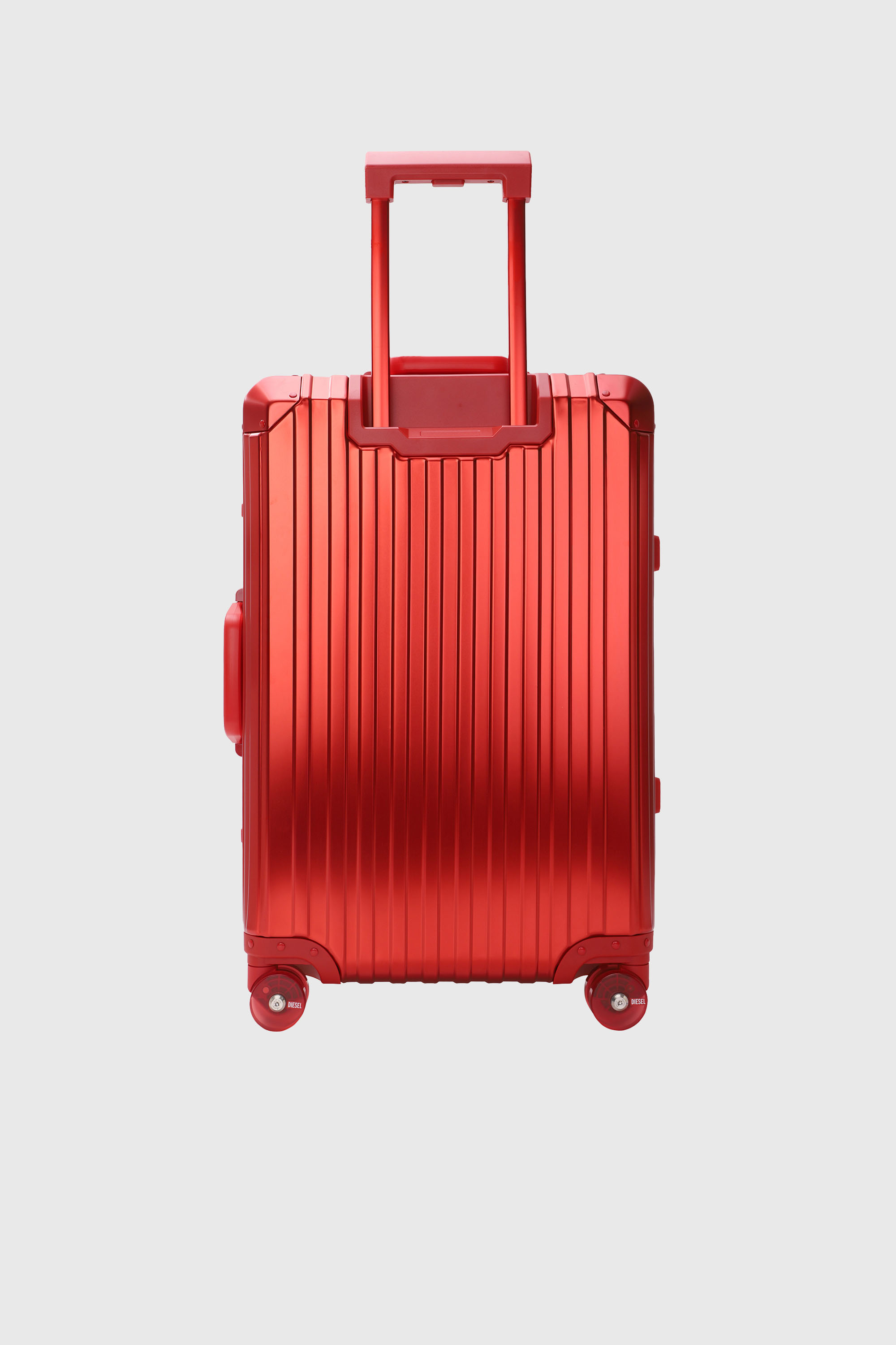 Diesel - DIESEL ALUMINUM TROLLEY- DSL002, Unisex's Aluminum suitcase size M in レッド - 2