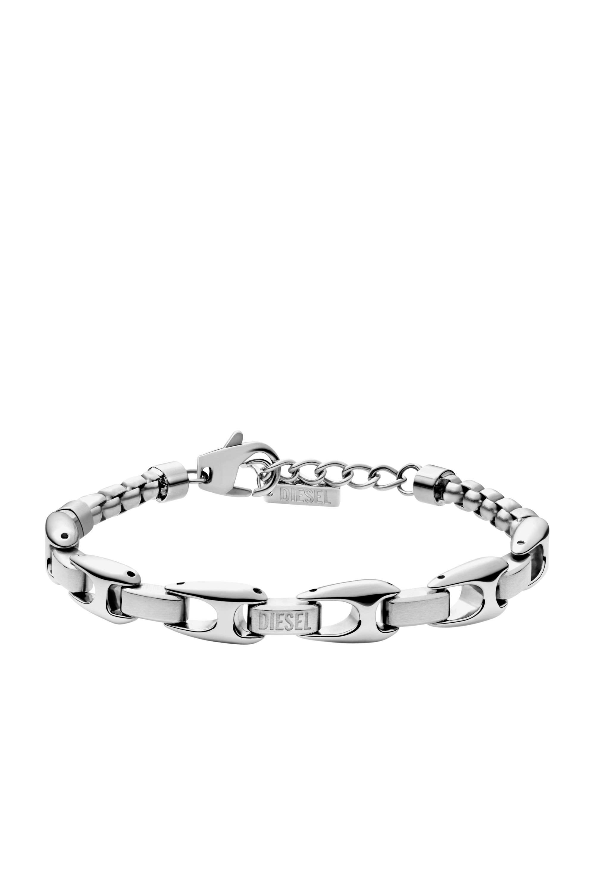 Diesel - DX1633040 JEWELLERY, Unisex's Stainless steel chain bracelet in シルバー - 1