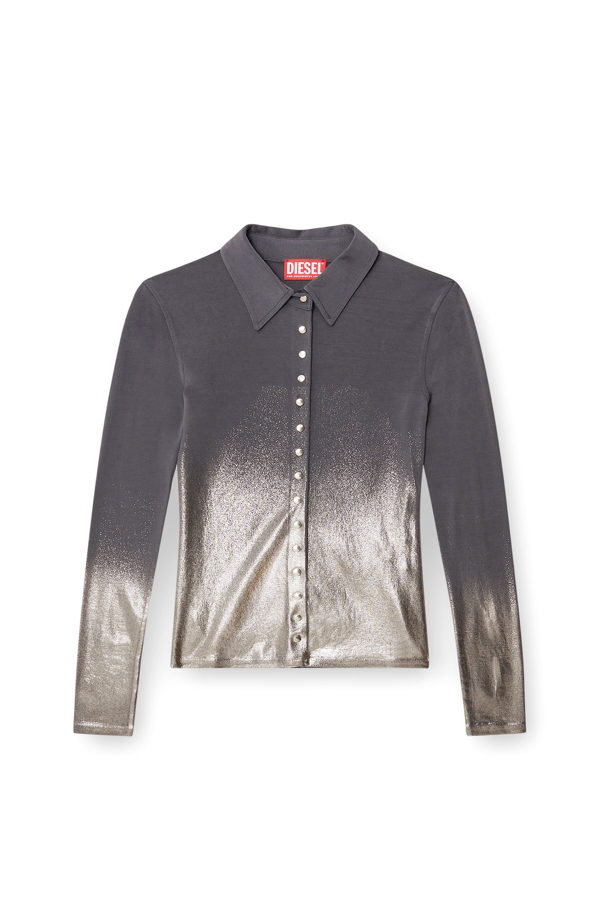 Diesel - C-POL, Female's 長袖シャツ in グレー - 3
