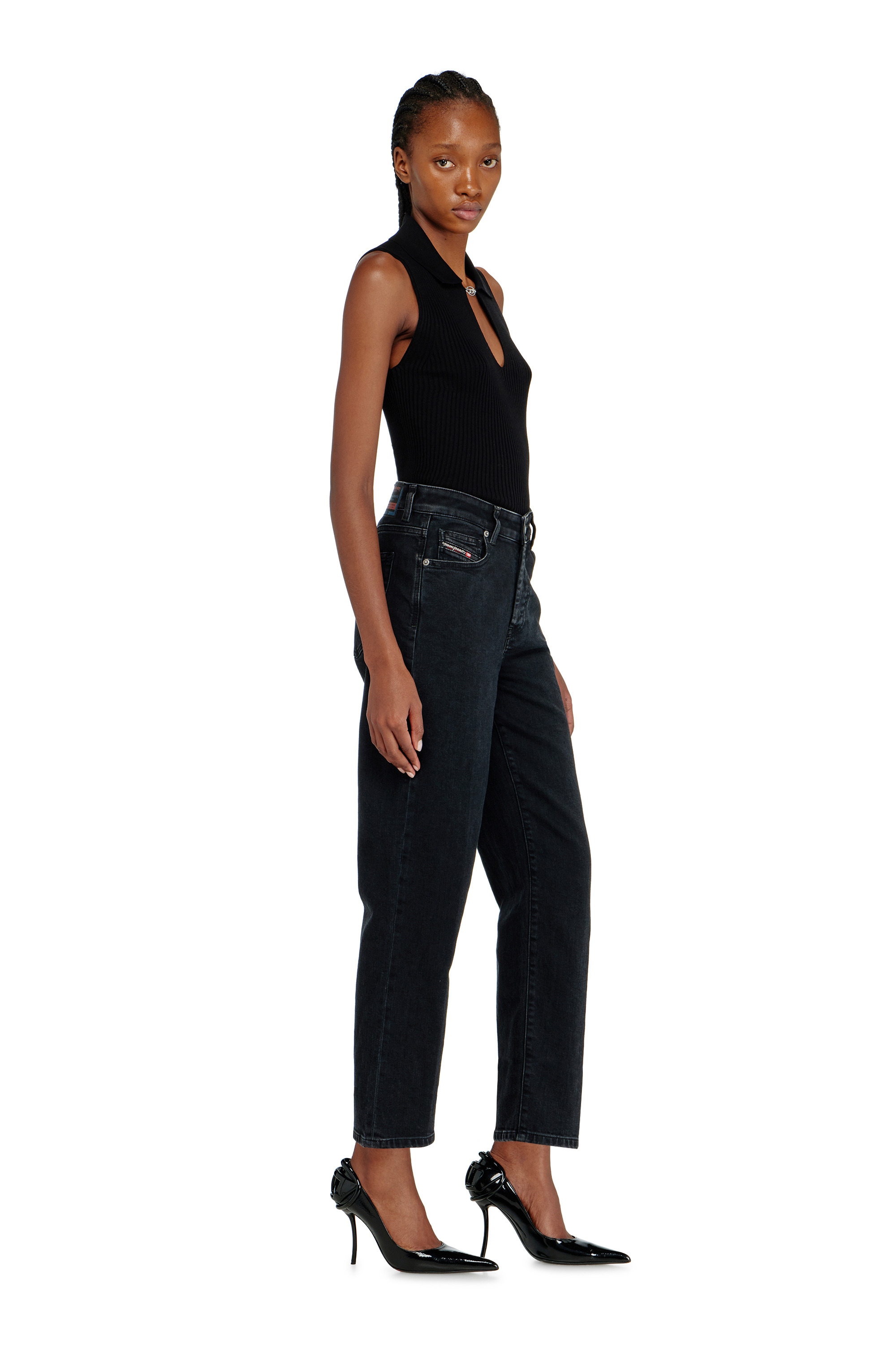 Diesel - Female's Regular Jeans 1981 D-Went 09N89, ブラック/ダークグレー - 2