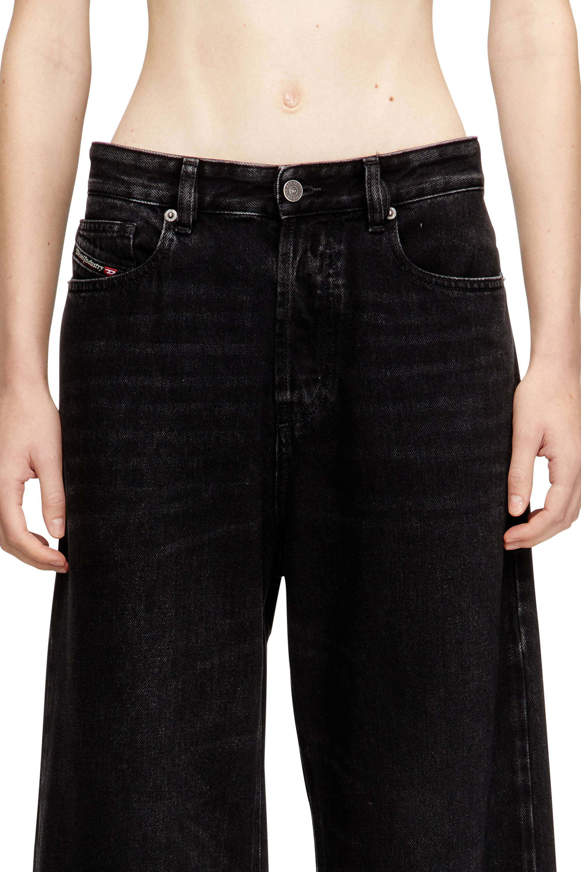 Diesel - Unisex's Relaxed Jeans 1996 D-Sire 09P09, ブラック/ダークグレー - 4