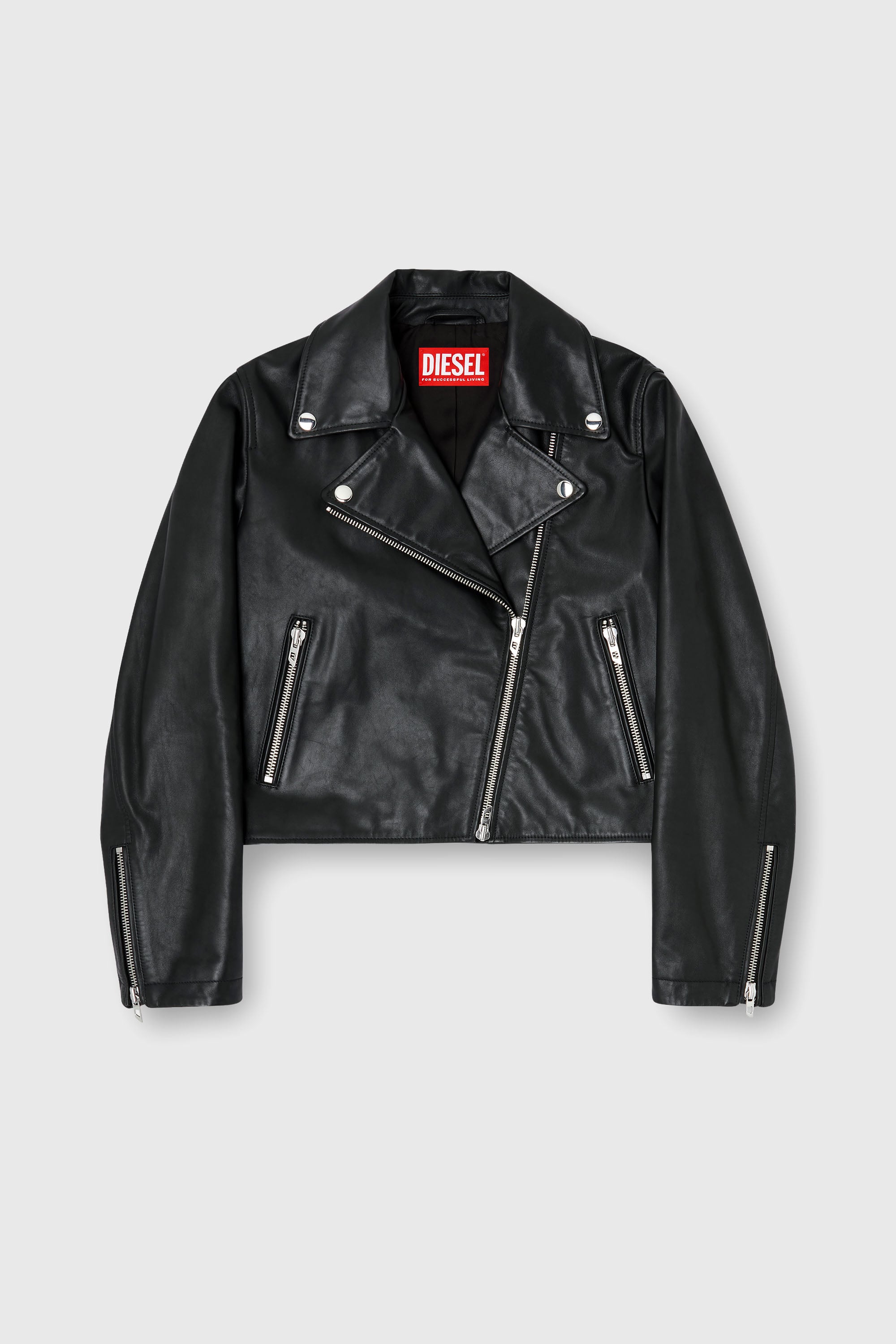 Diesel - L-UNATIC, Female's ライダースジャケット in ブラック - 2