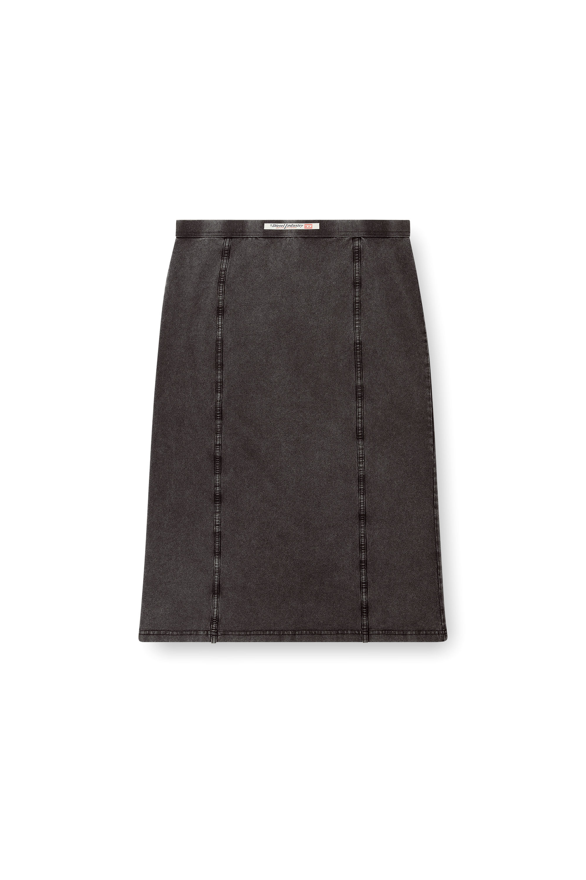 Diesel - O-ALLEGRA, Female's Midi skirt with denim effect in ブラック - 3