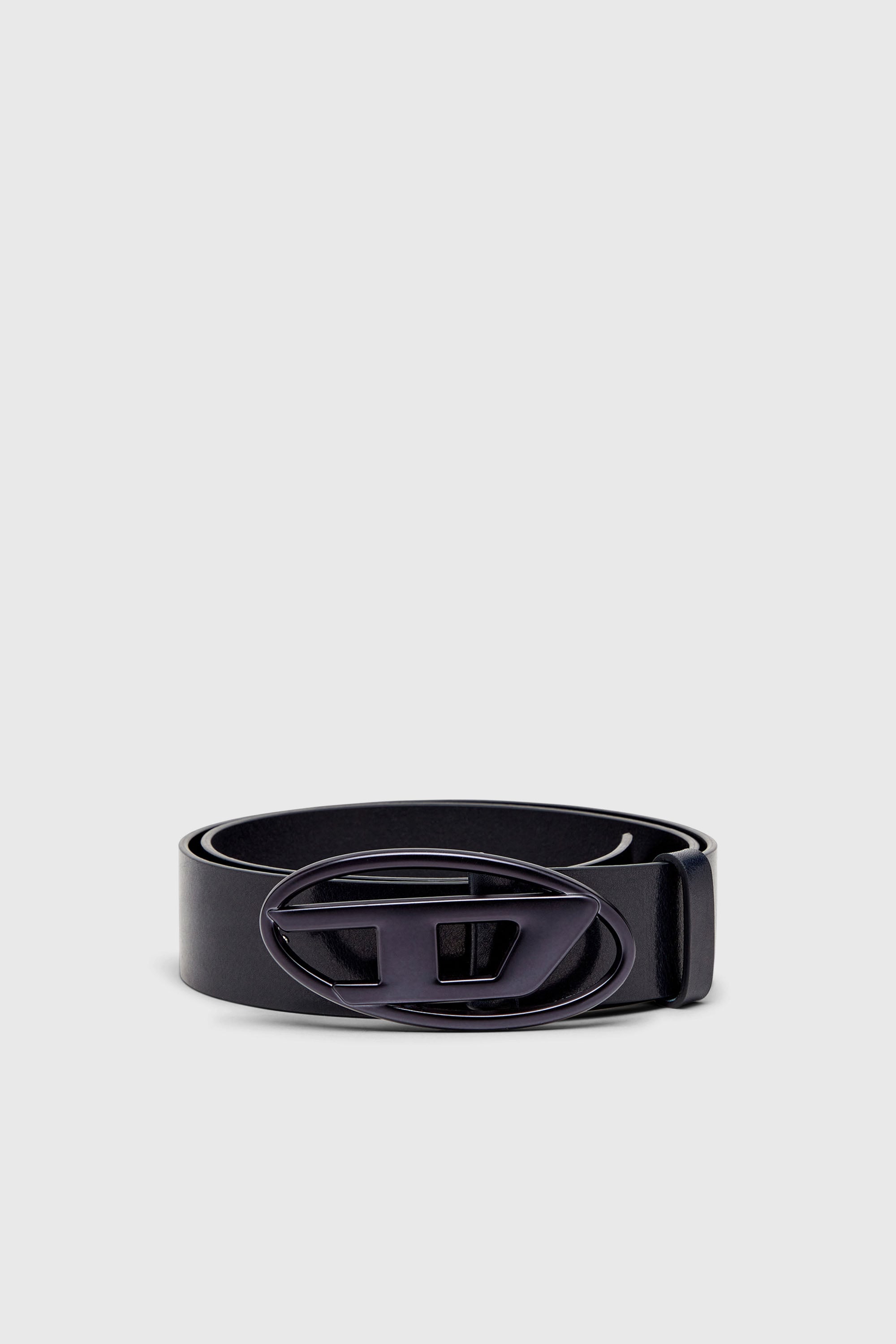 Diesel - B-1DR, Unisex's レザーベルト in ダークブルー - 1