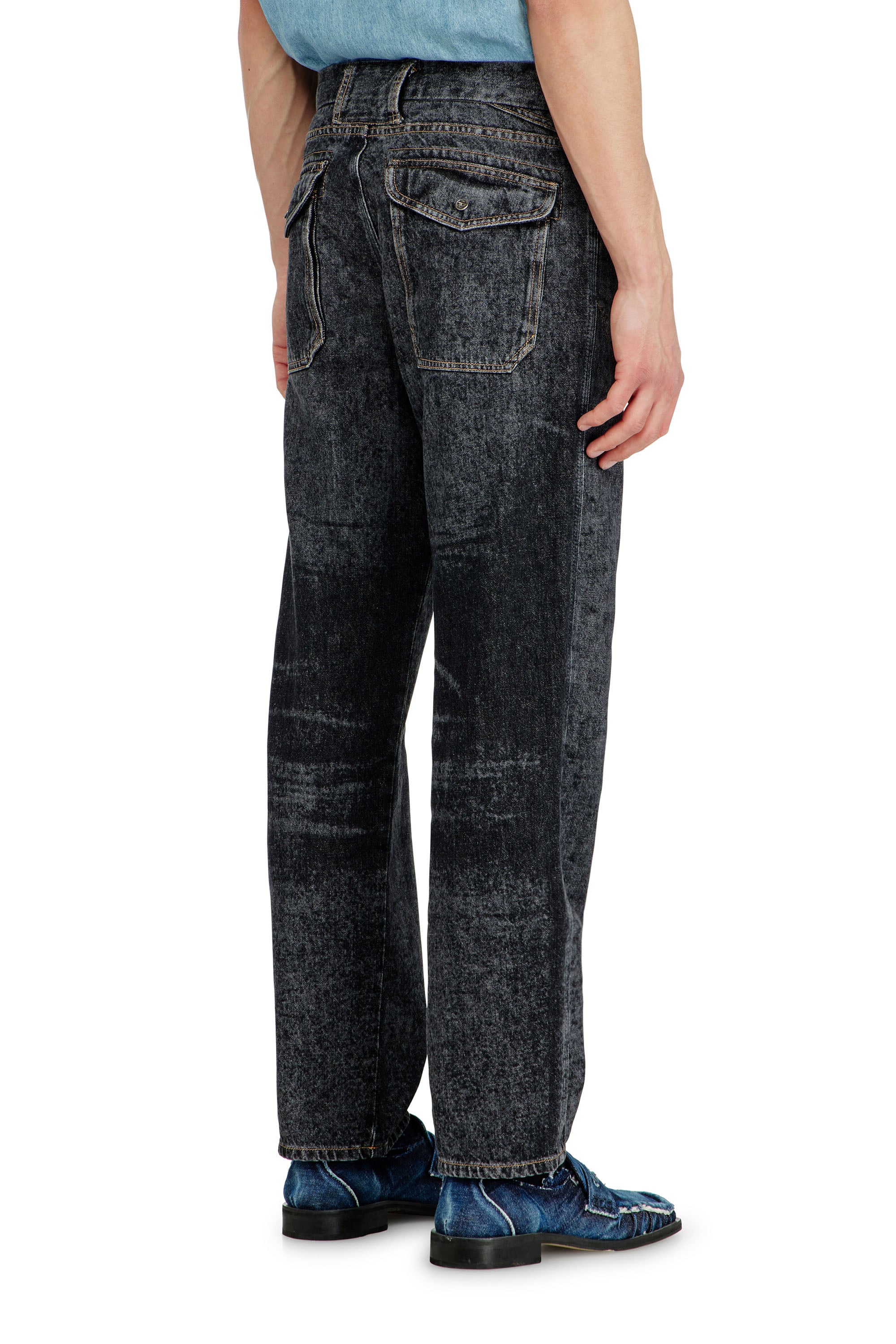 Diesel - Male's Relaxed Jeans D-Marcus 09Q24, ブラック/ダークグレー - 6