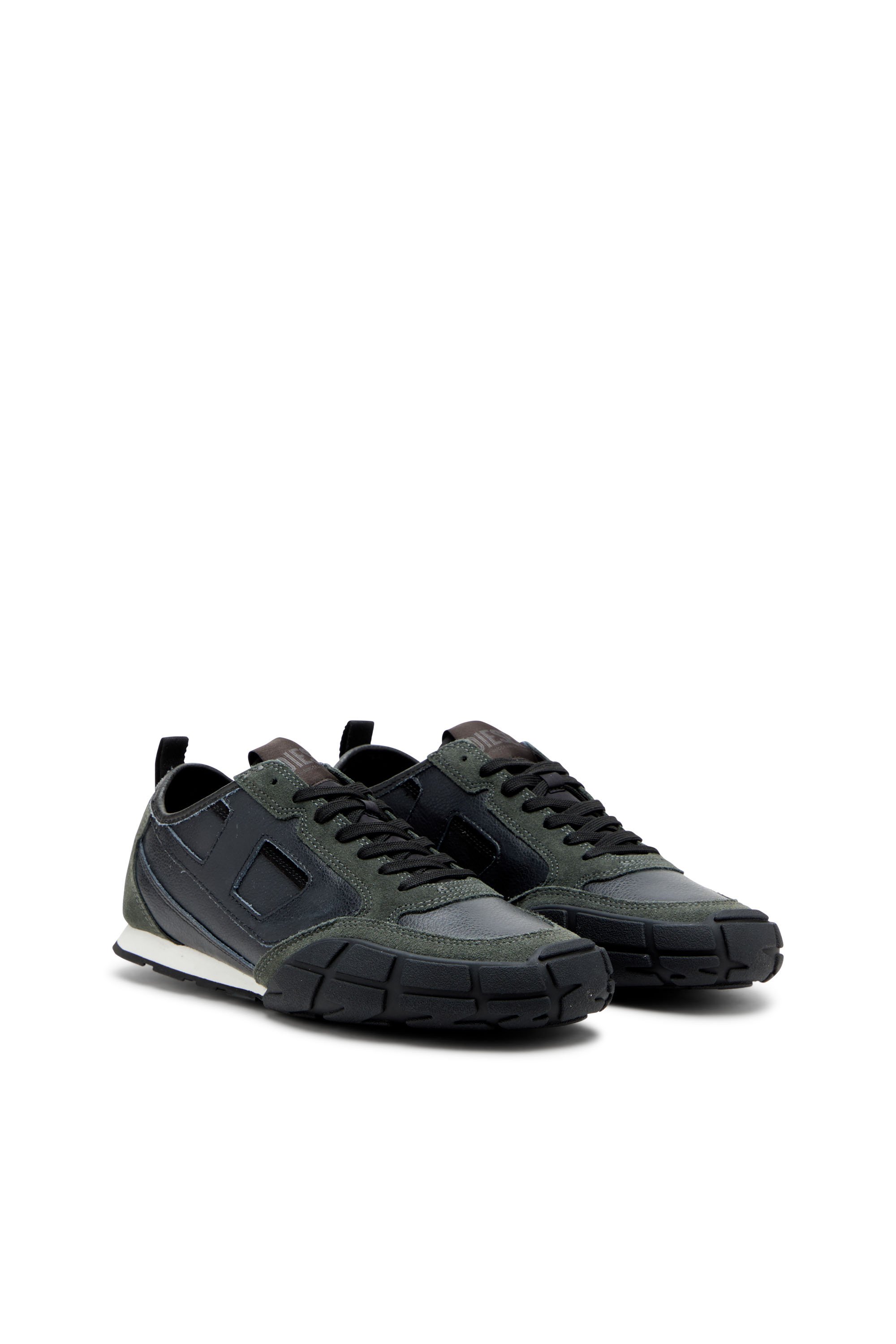Diesel - S-PAGODHA LOW, Male's S-Pagodha-Sneakers in leather and suede in null - 2