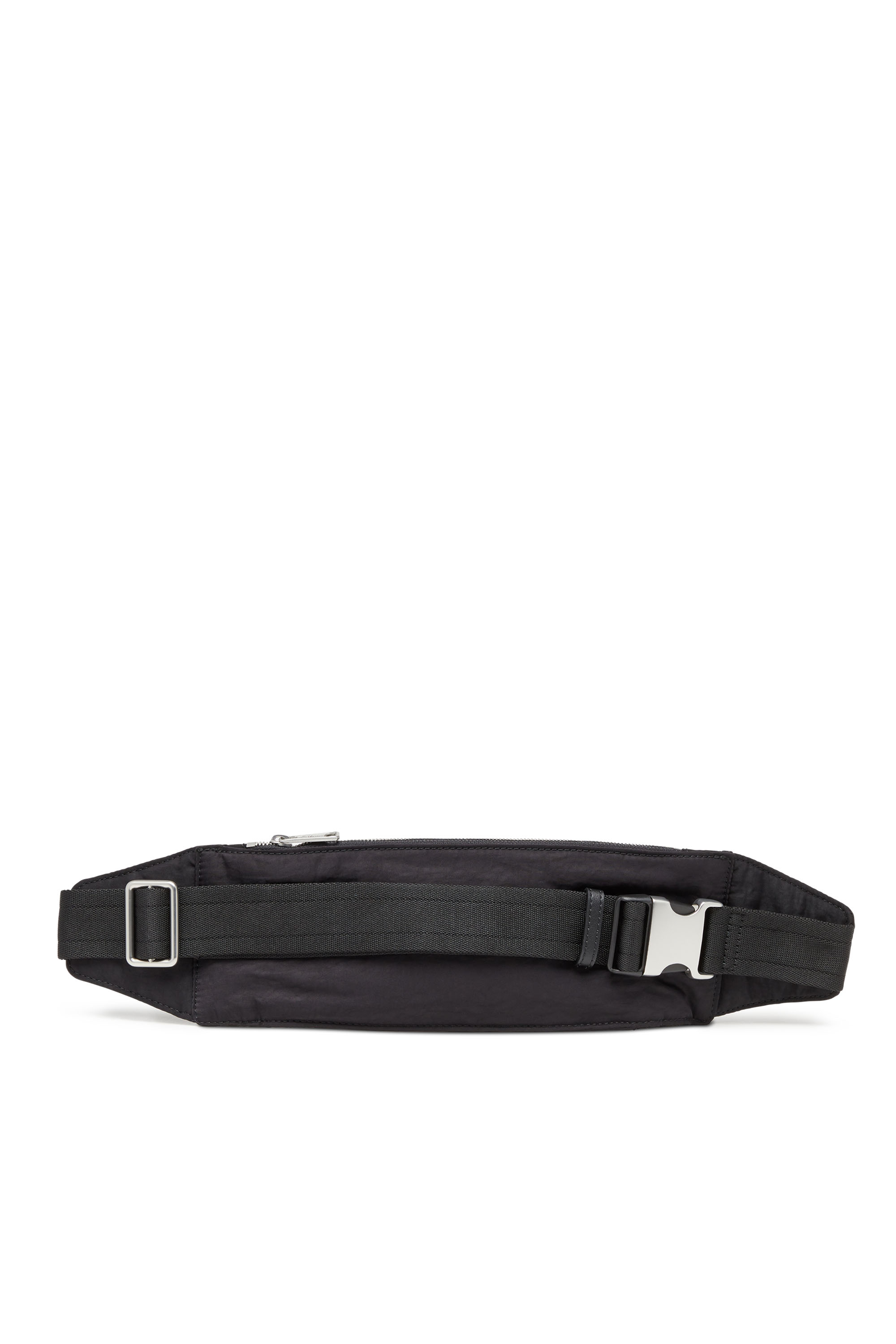 Diesel - LOGOS BELT BAG, Male's Logos-Belt bag in recycled nylon in ブラック - 2