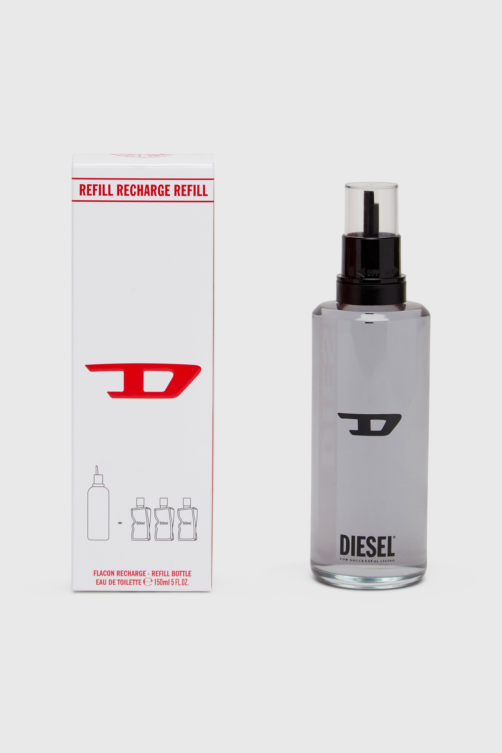 Diesel - D REFILL 150 ML LD866300 FRAGRANCE, Unisex's D REFILL 150ml, 5 FL.OZ., Eau de Toilette in グレー - 2