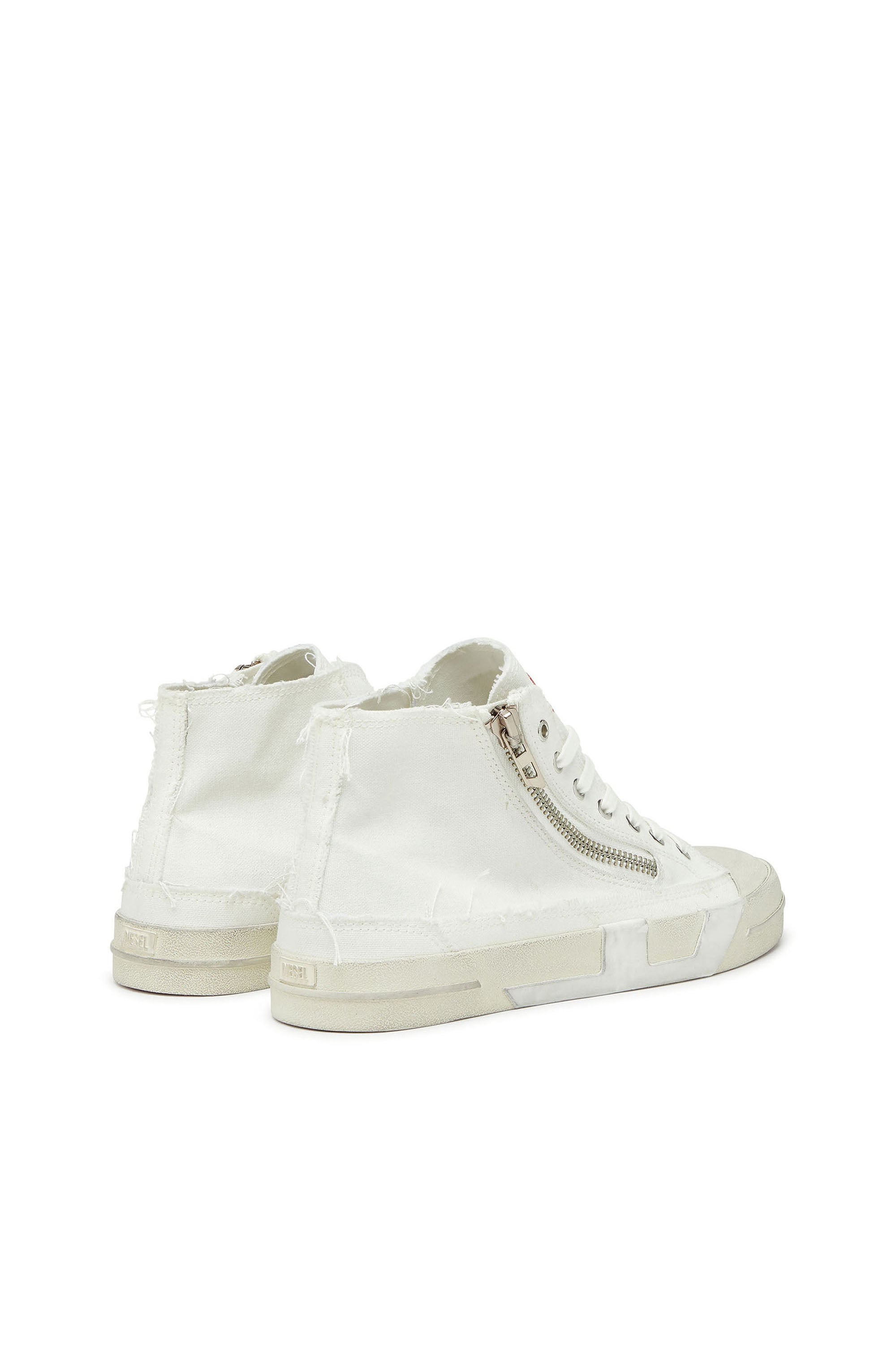Diesel - S-D-VERSE ZIP MID II, Male's ミッドカットスニーカー in ホワイト - 3