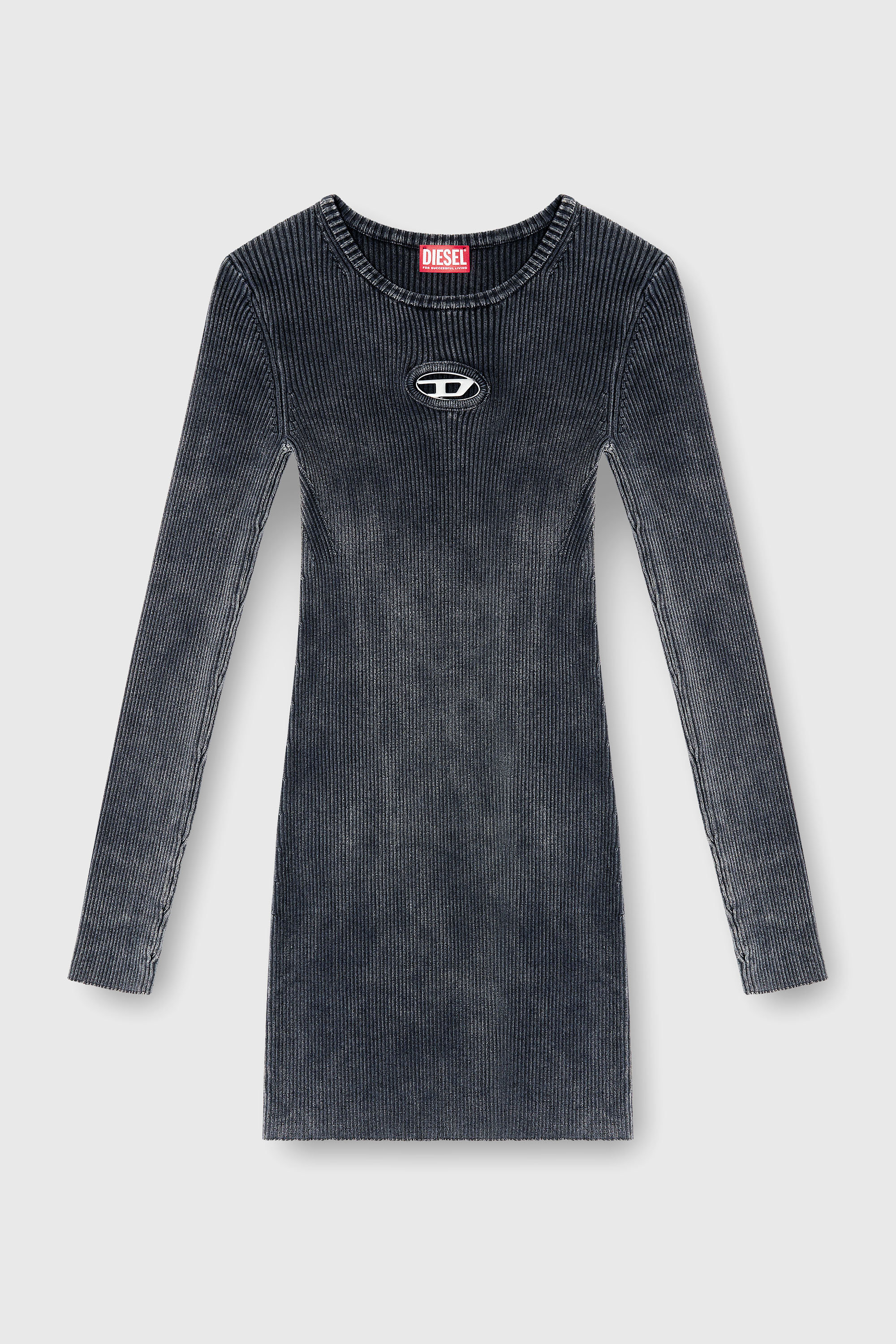 Diesel - M-ANCHORAGE-LS, Female's ニットドレス in ダークグレー - 2