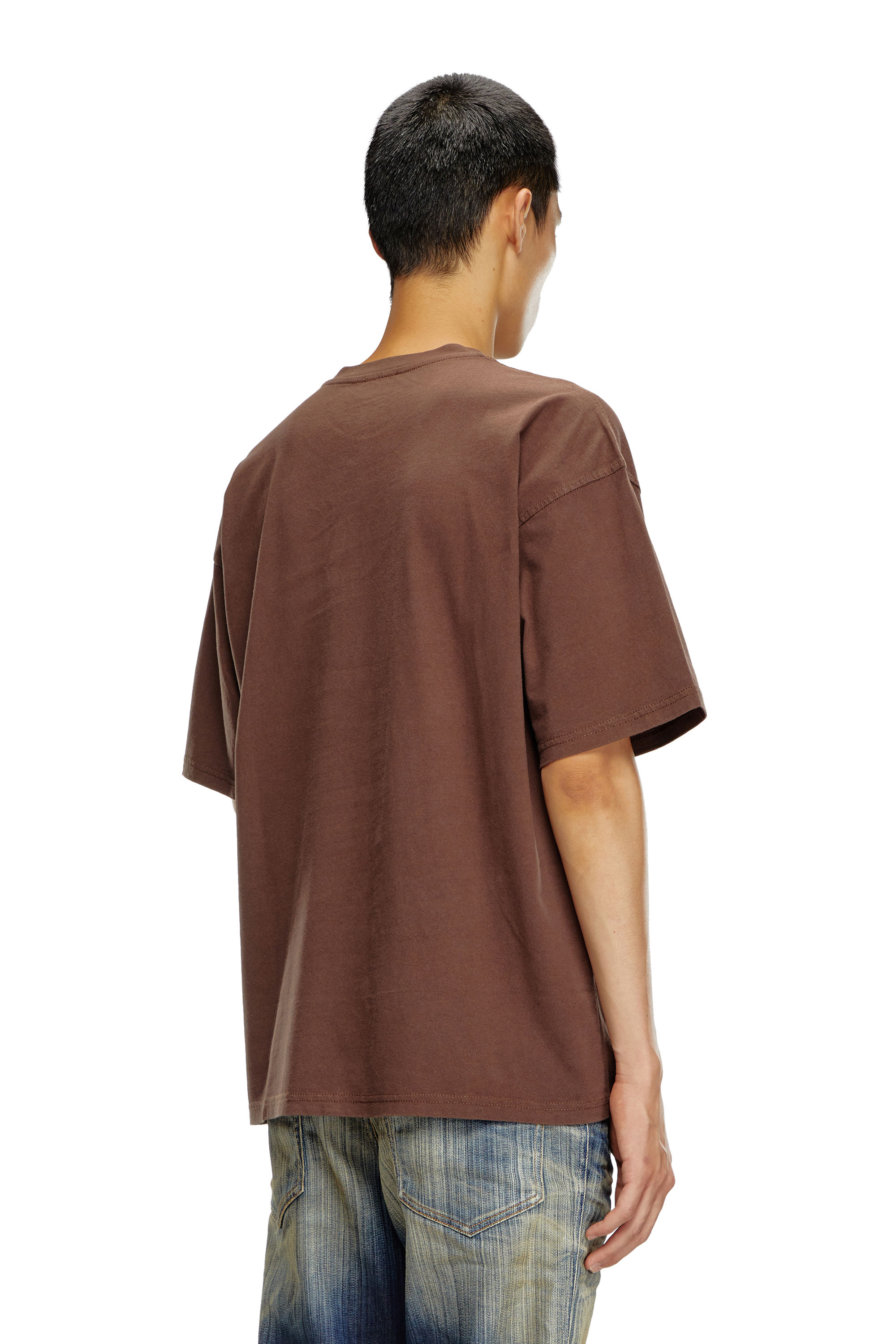 Diesel - T-BOXT-N14, Male's Tシャツ in ブラウン - 4