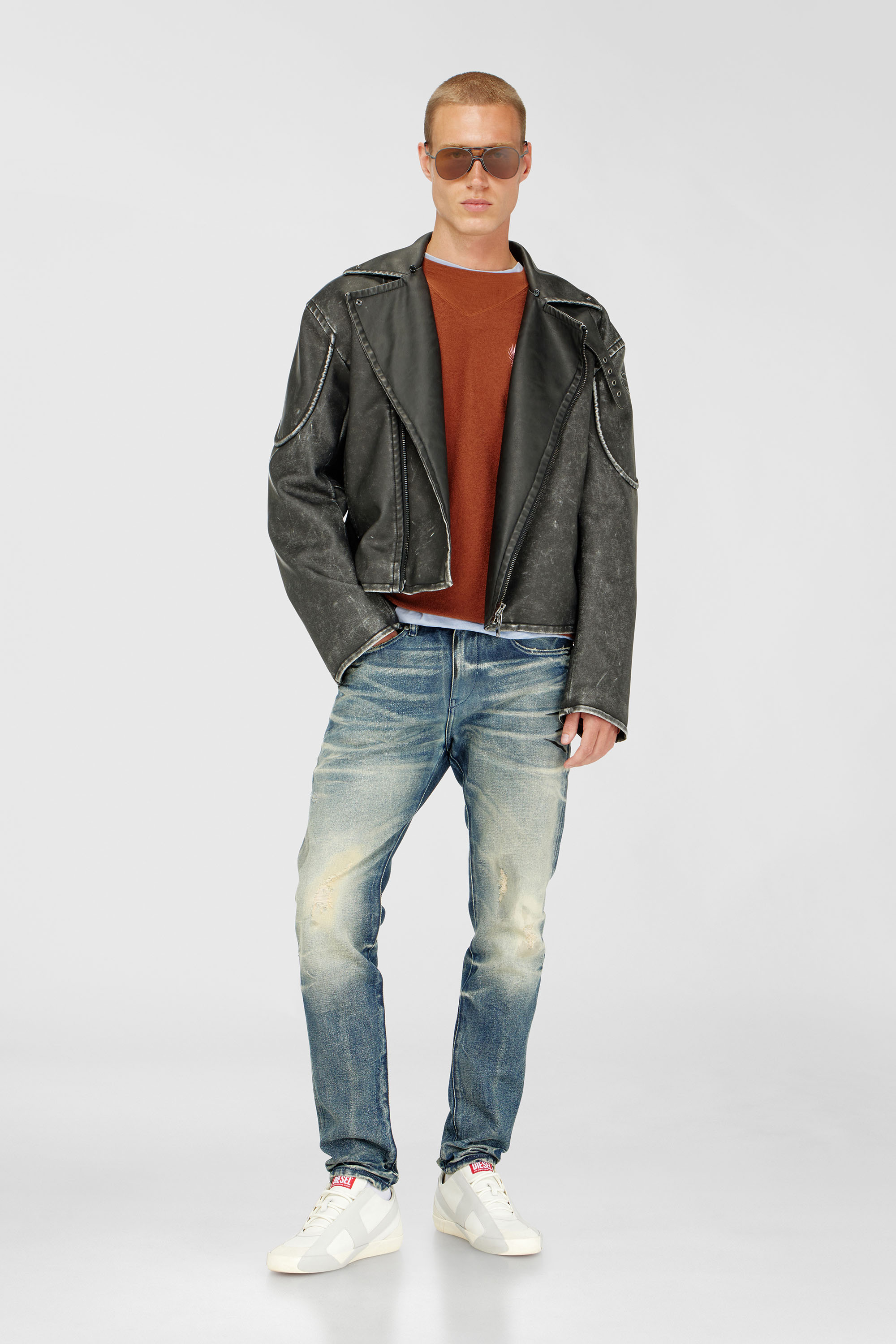 Diesel - Male's Slim Jeans 2019 D-Strukt 09P36, ミディアムブルー - 2
