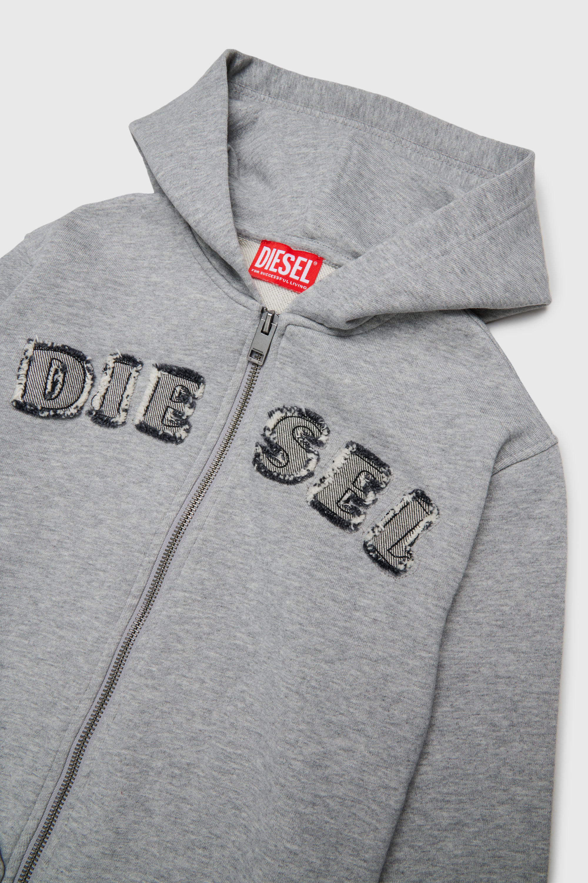 Diesel - SJEANSHOOD OVER, Male's パーカー in グレー - 3