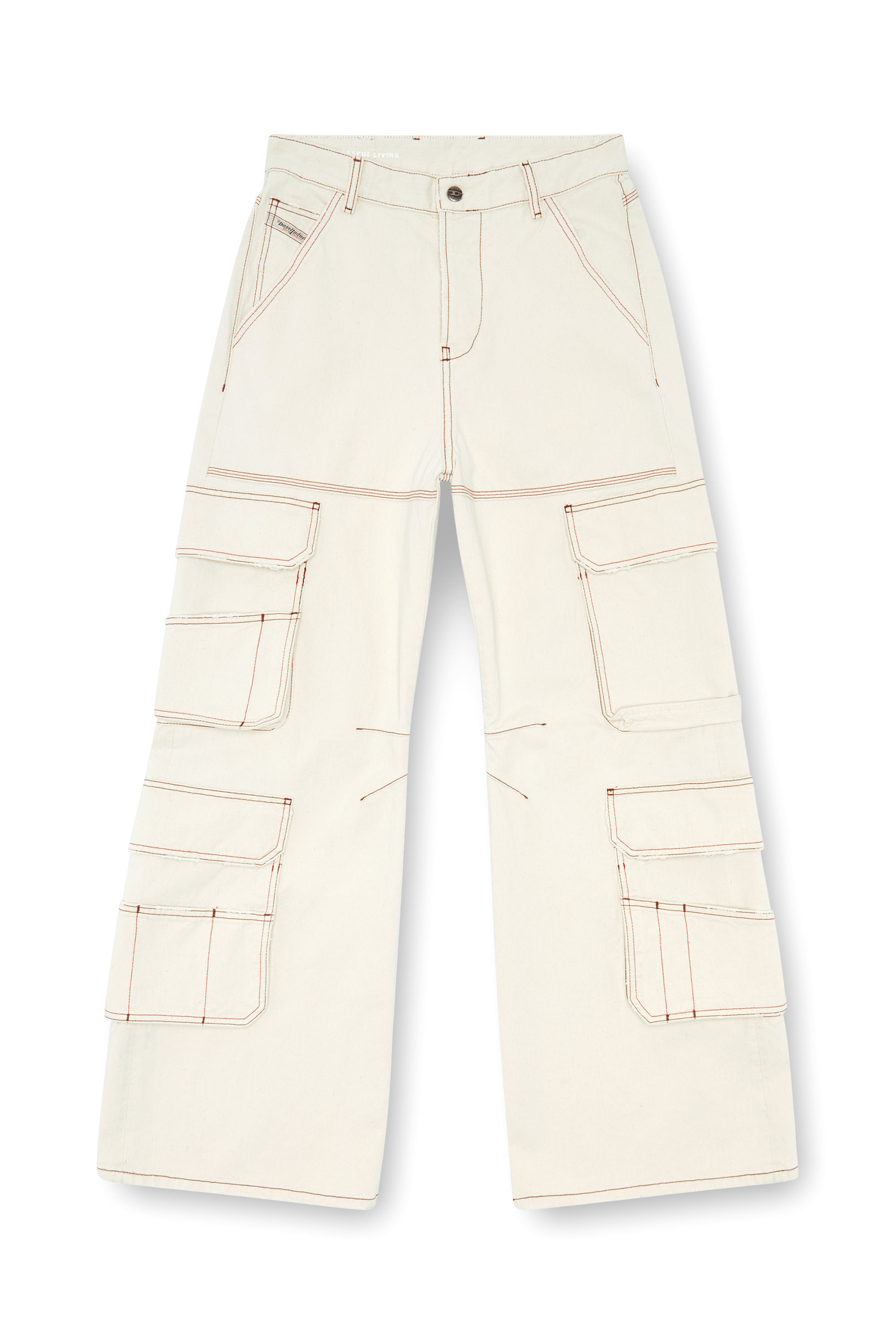 Diesel - Female's Relaxed Jeans 1996 D-Sire 0GRDQ, ホワイト - 2