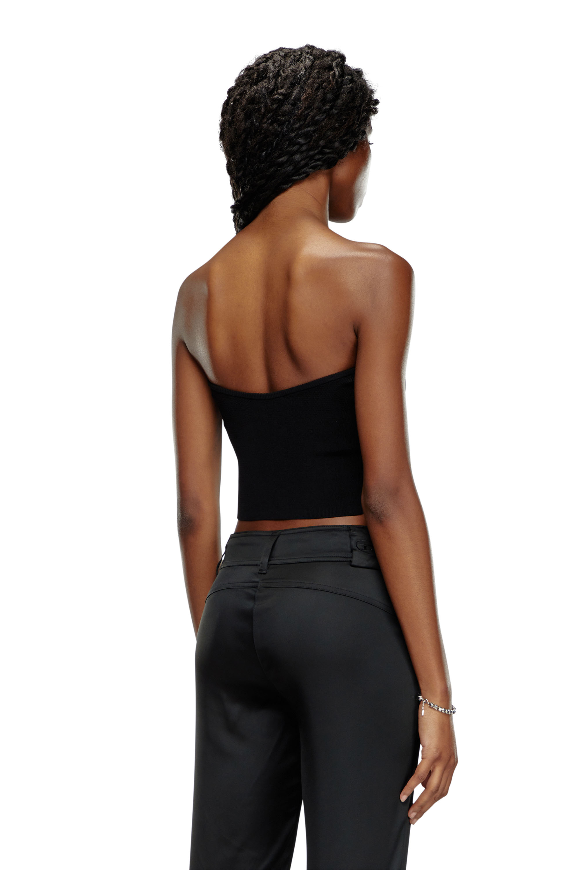 Diesel - M-CLARKSVILLE-A, Female's ニット in ブラック/グレー - 4