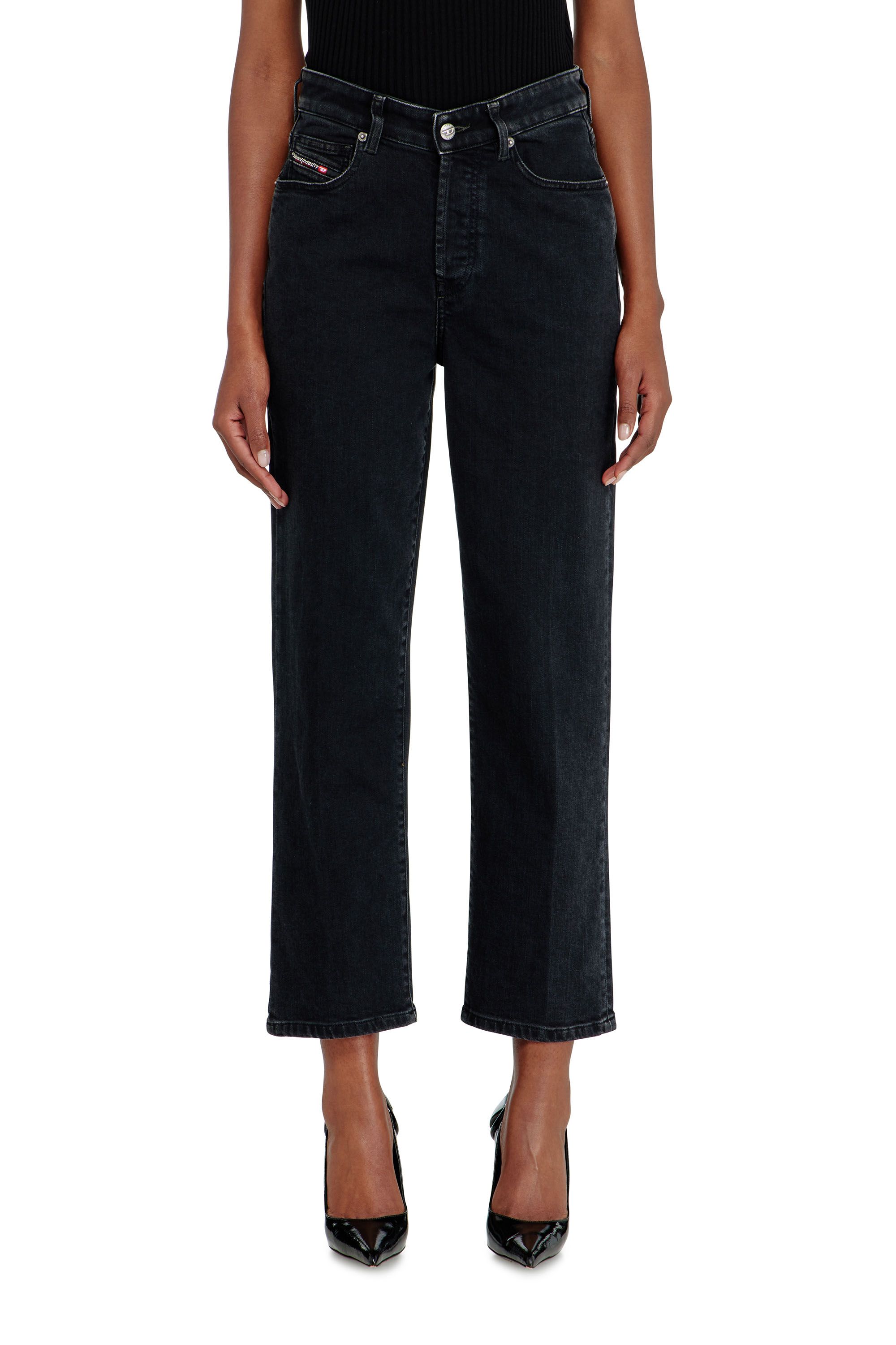 Diesel - Female's Regular Jeans 1981 D-Went 09N89, ブラック/ダークグレー - 4