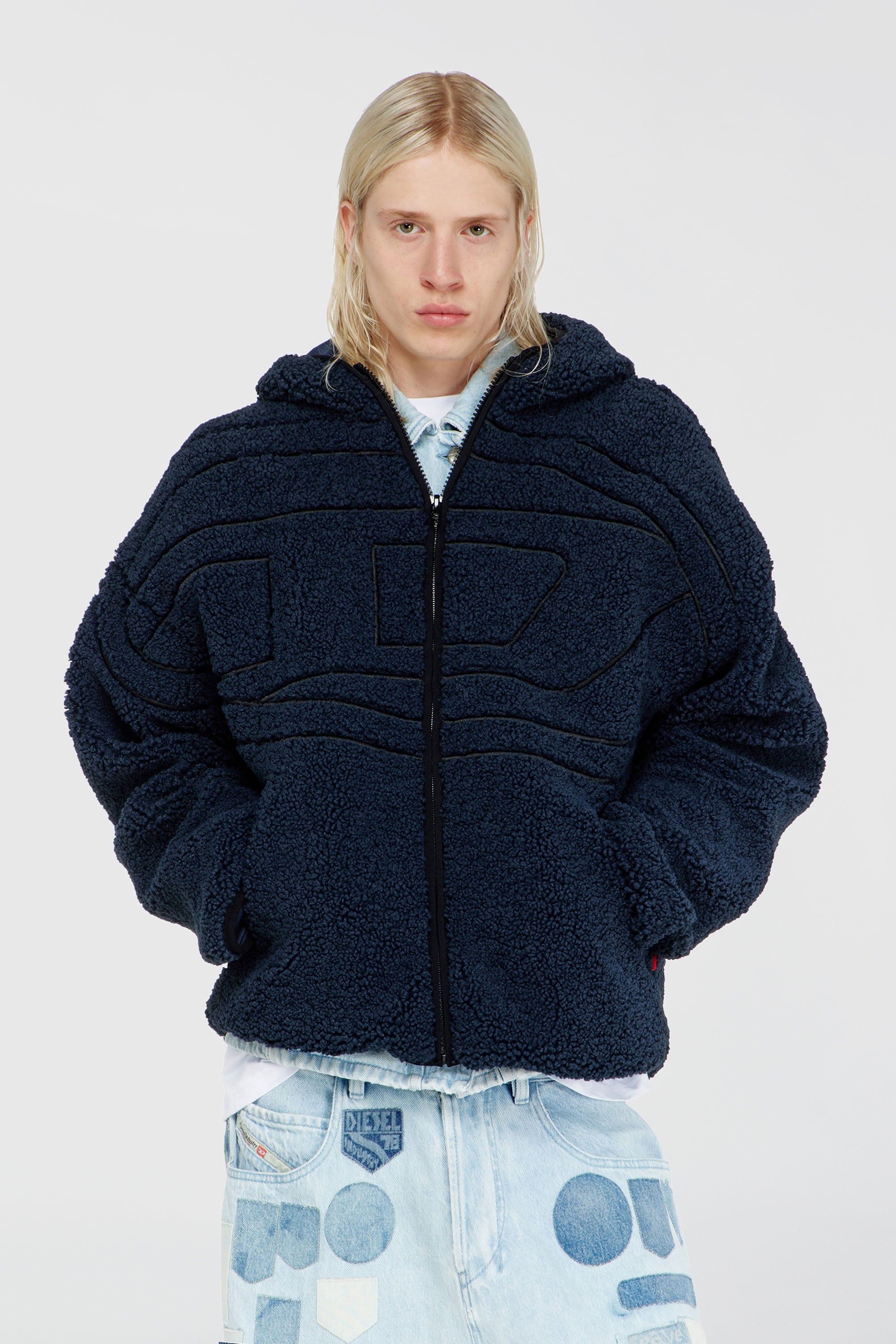 Diesel - S-ZAT, Male's ジャケット in ダークブルー - 1