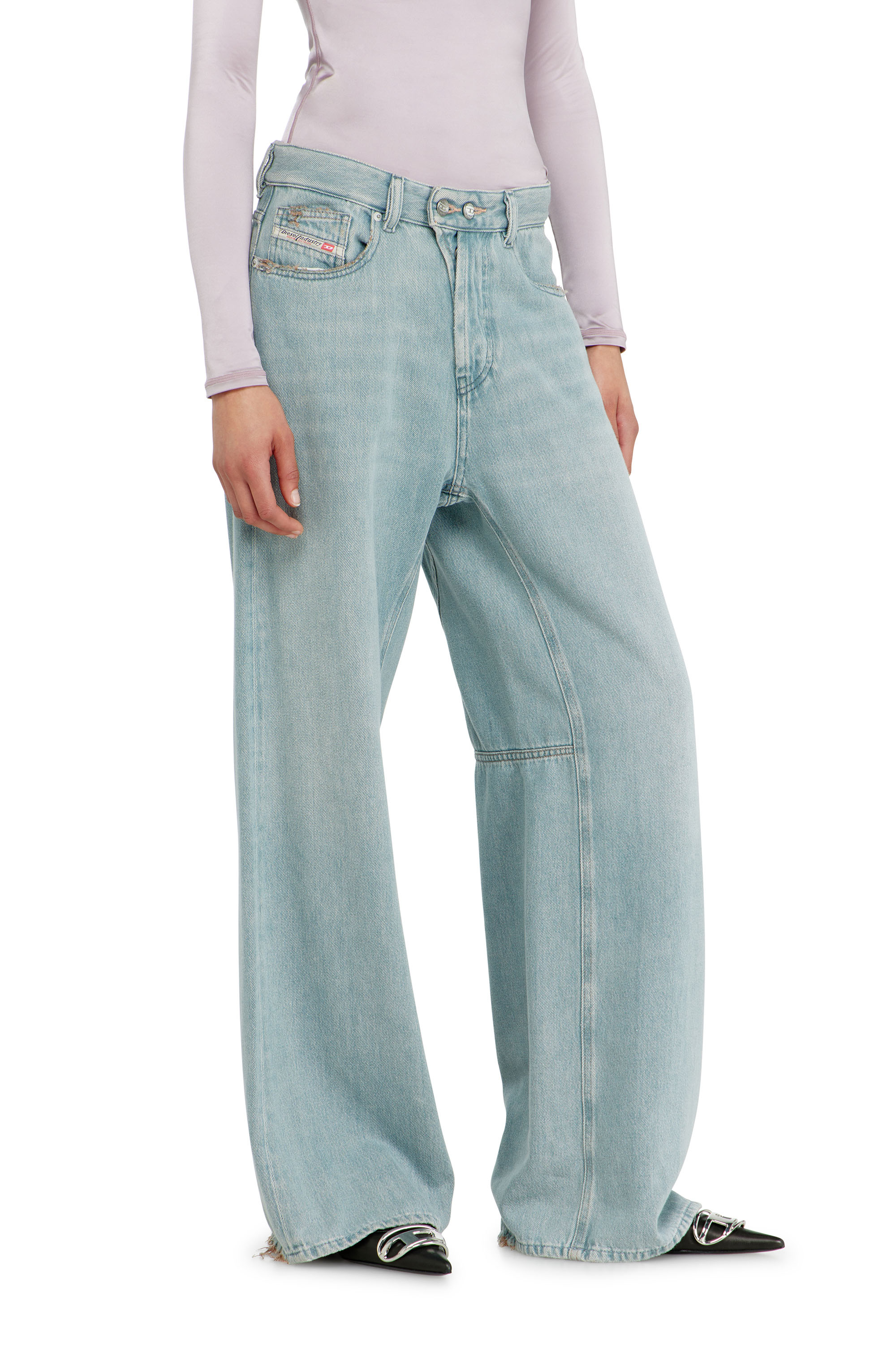Diesel - Female's Relaxed Jeans 1996 D-Sire 09P84, ライトブルー - 7