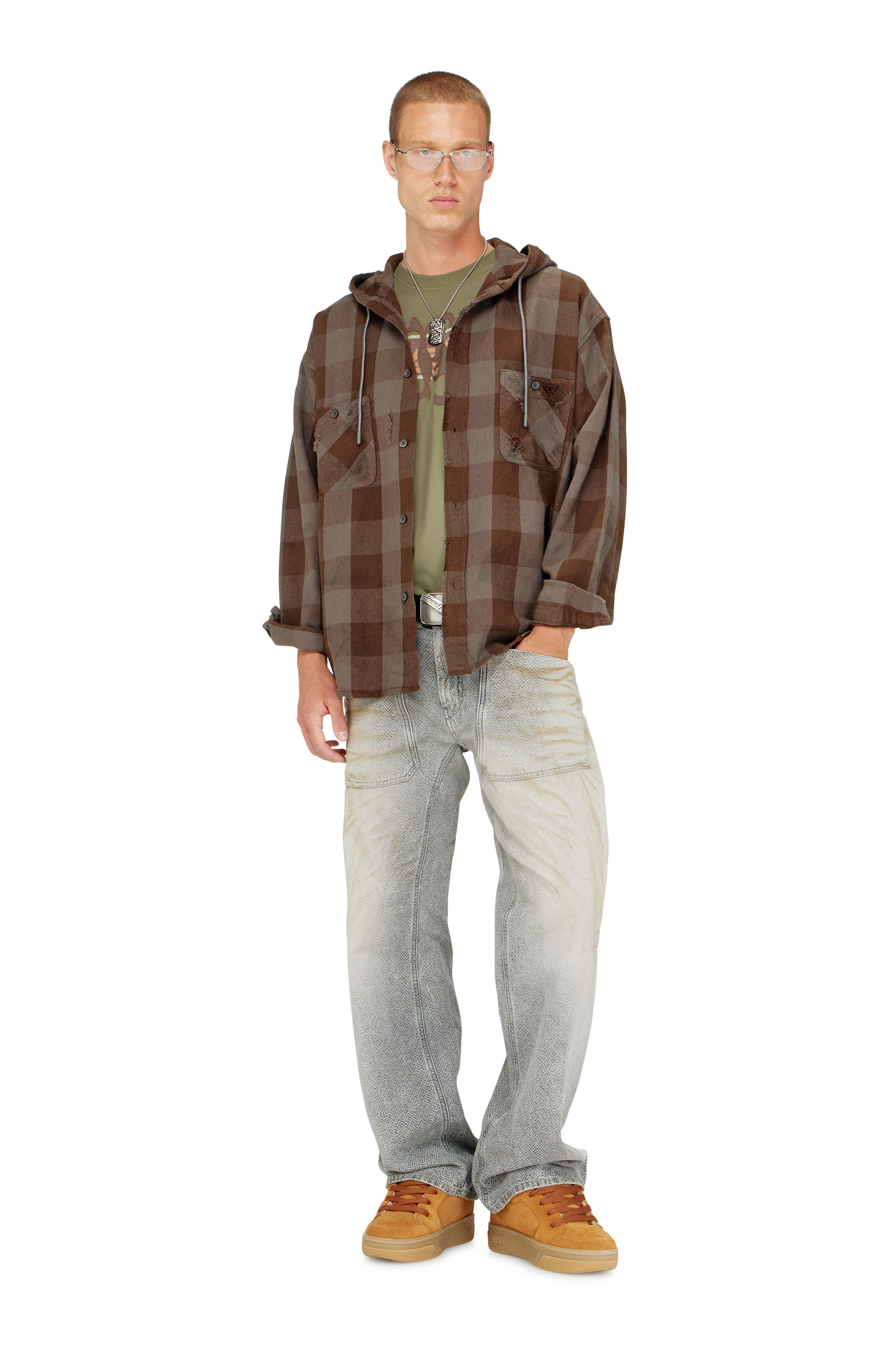 Diesel - S-DRUM-HOODY, Male's シャツ in null - 2