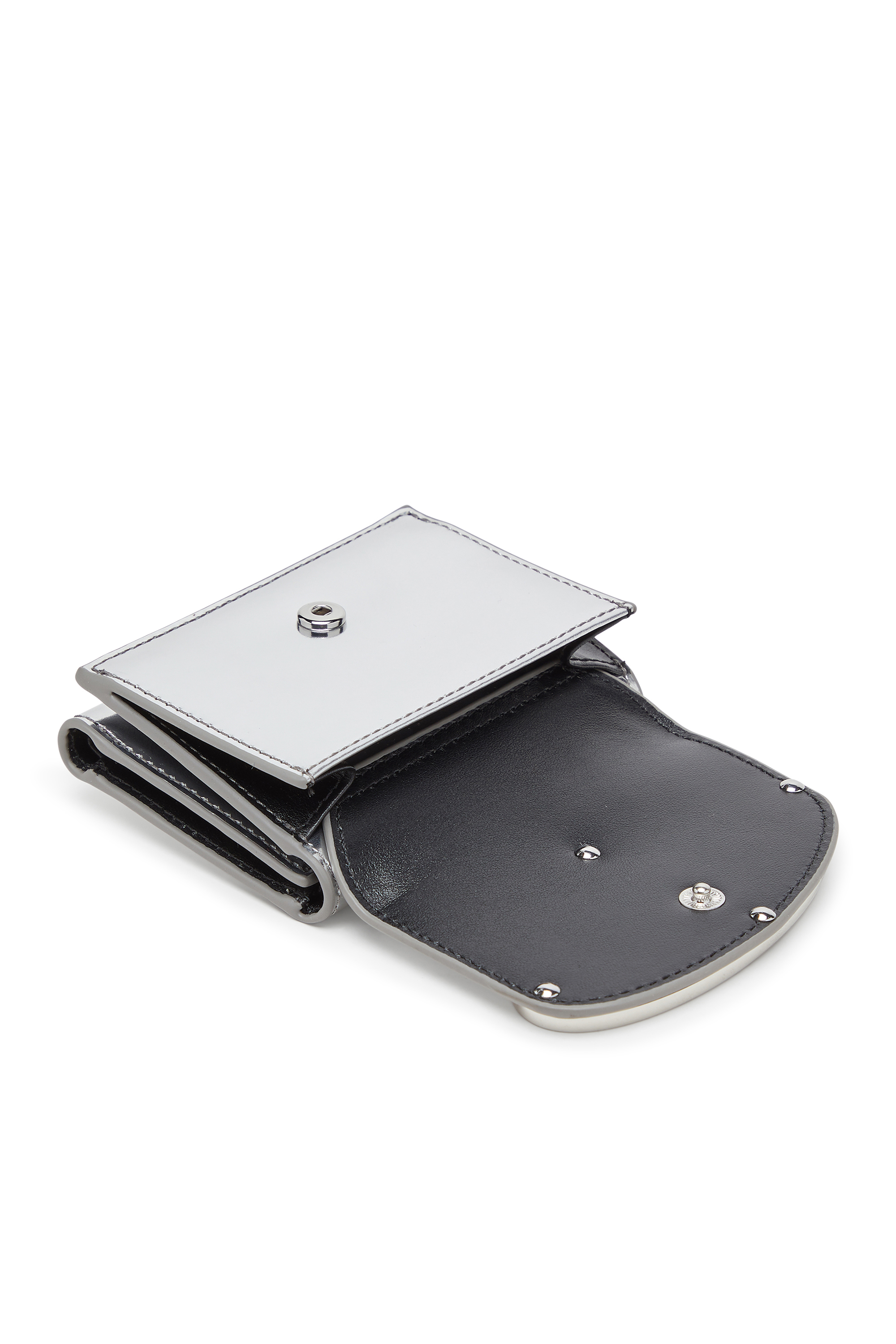 Diesel - 1DR TRI FOLD COIN XS, Female's 三つ折りウォレット in シルバー - 4