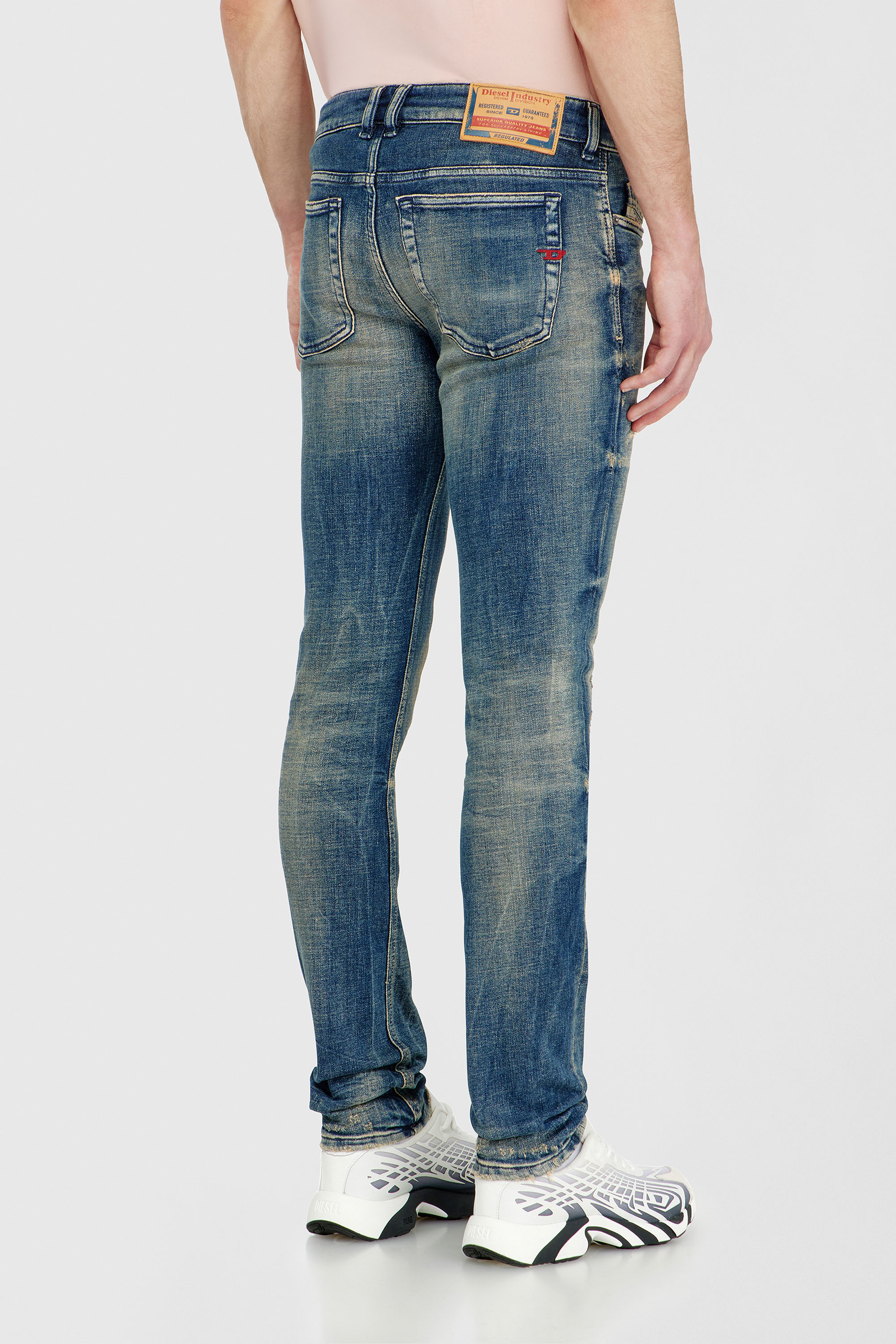 Diesel - Male's Skinny Jeans 1979 Sleenker 09P68, ダークブルー - 5