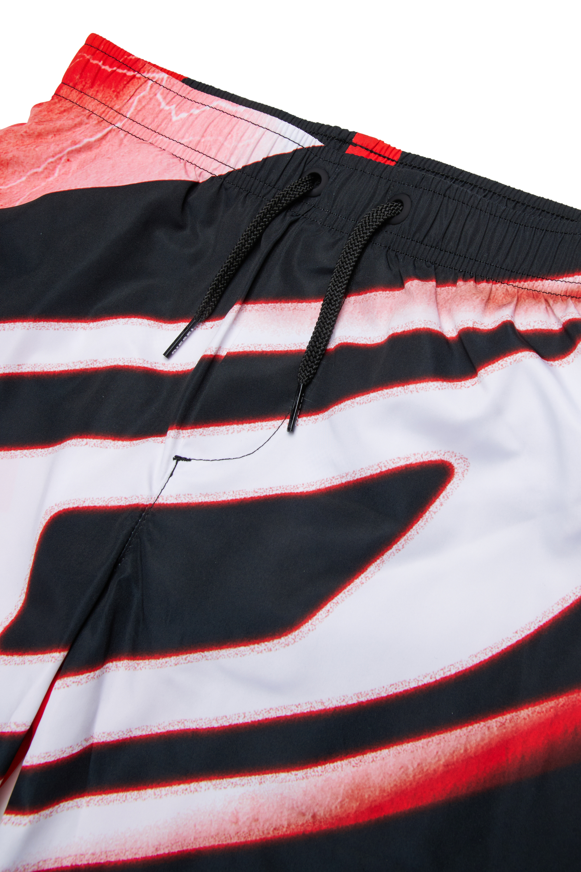 Diesel - MIOND, Male's Swim shorts with all-over blurred print in ブラック - 3