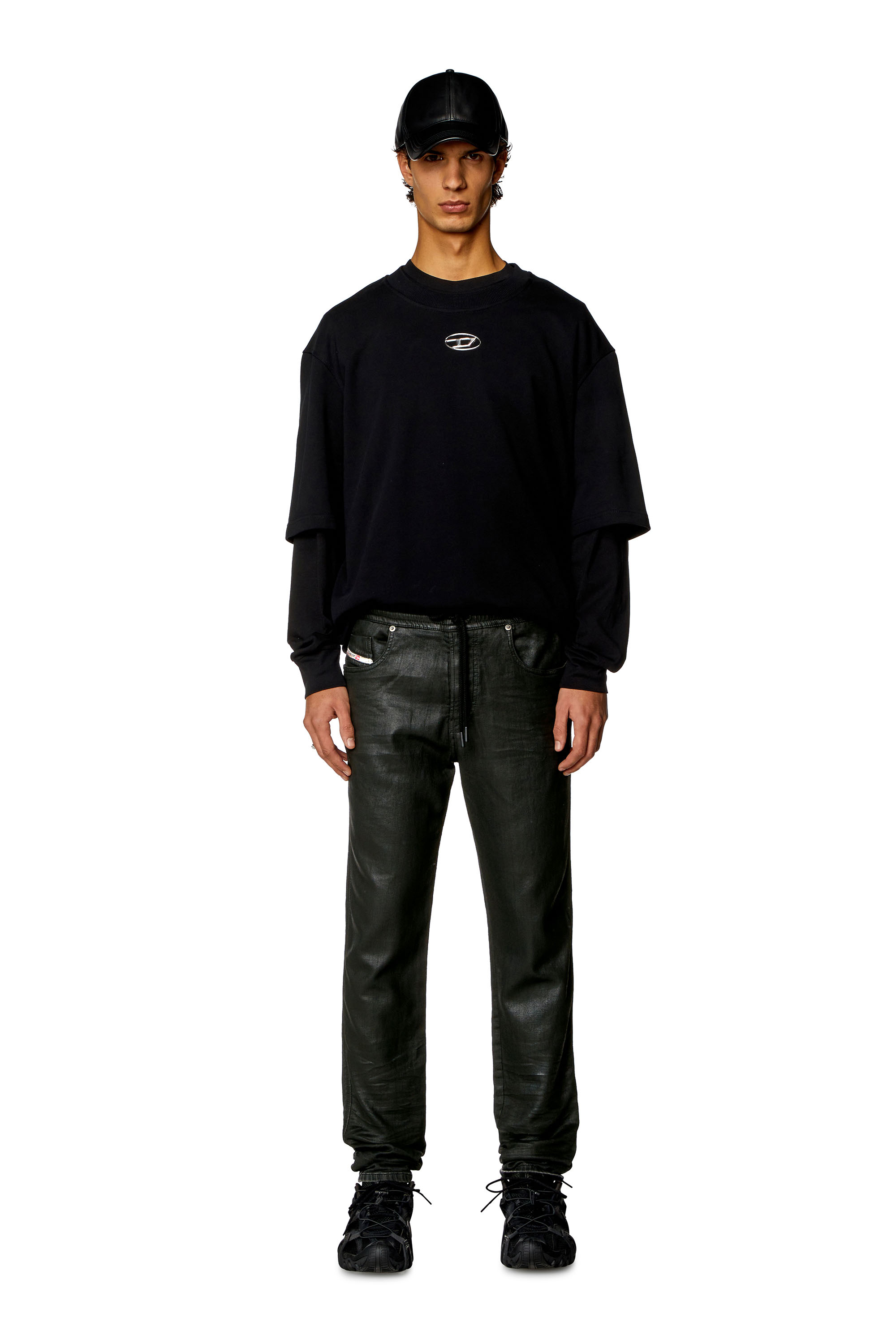 Diesel - Slim 2060 D-Strukt Joggjeans® 068HU, ブラック/ダークグレー - Image 2