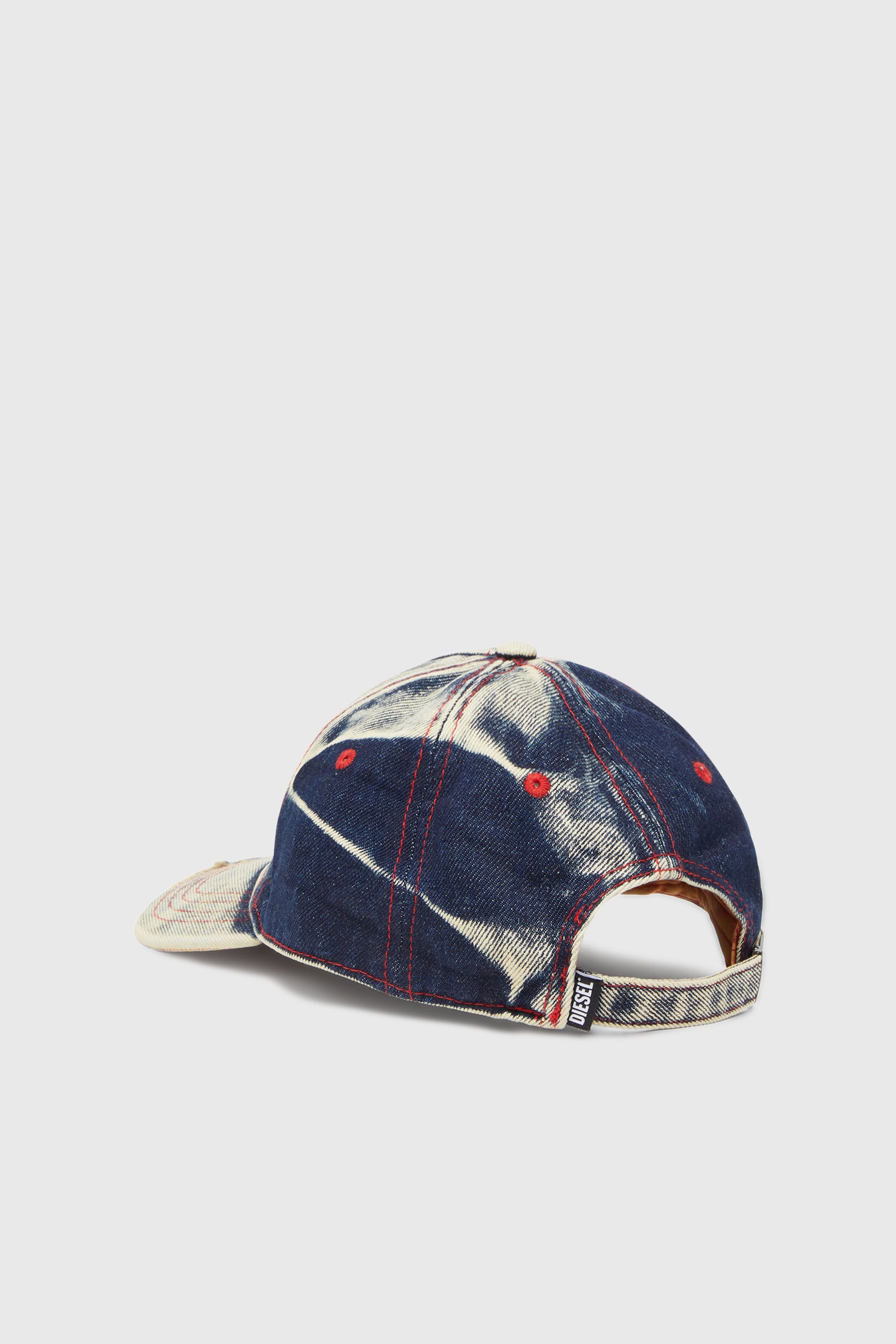 Diesel - C-SEYMON, Unisex's キャップ デニム ロゴ in ブルー/ホワイト - 2