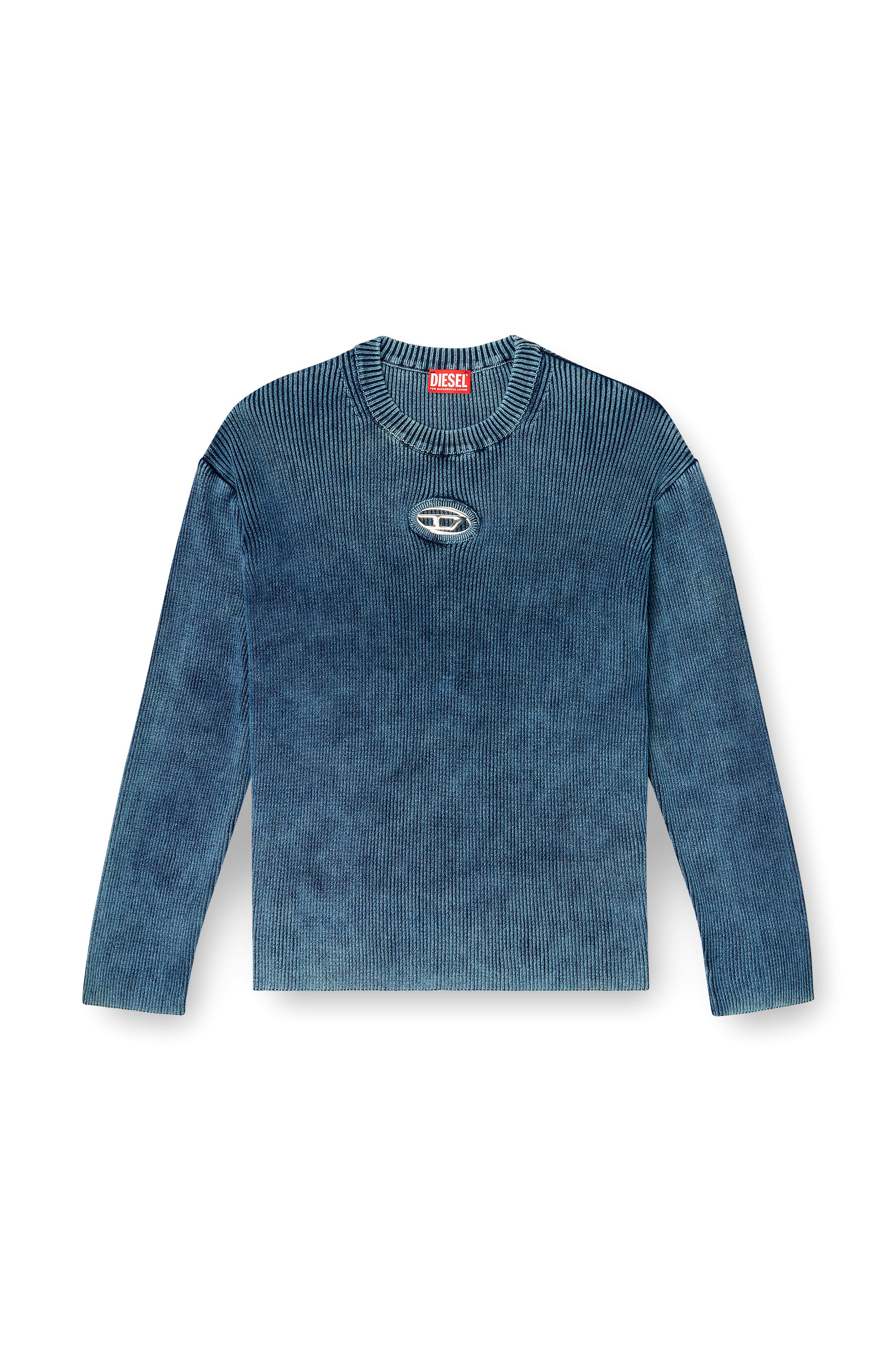 Diesel - K-DARREN-D, Male's プルオーバーニット in ブルー - 3