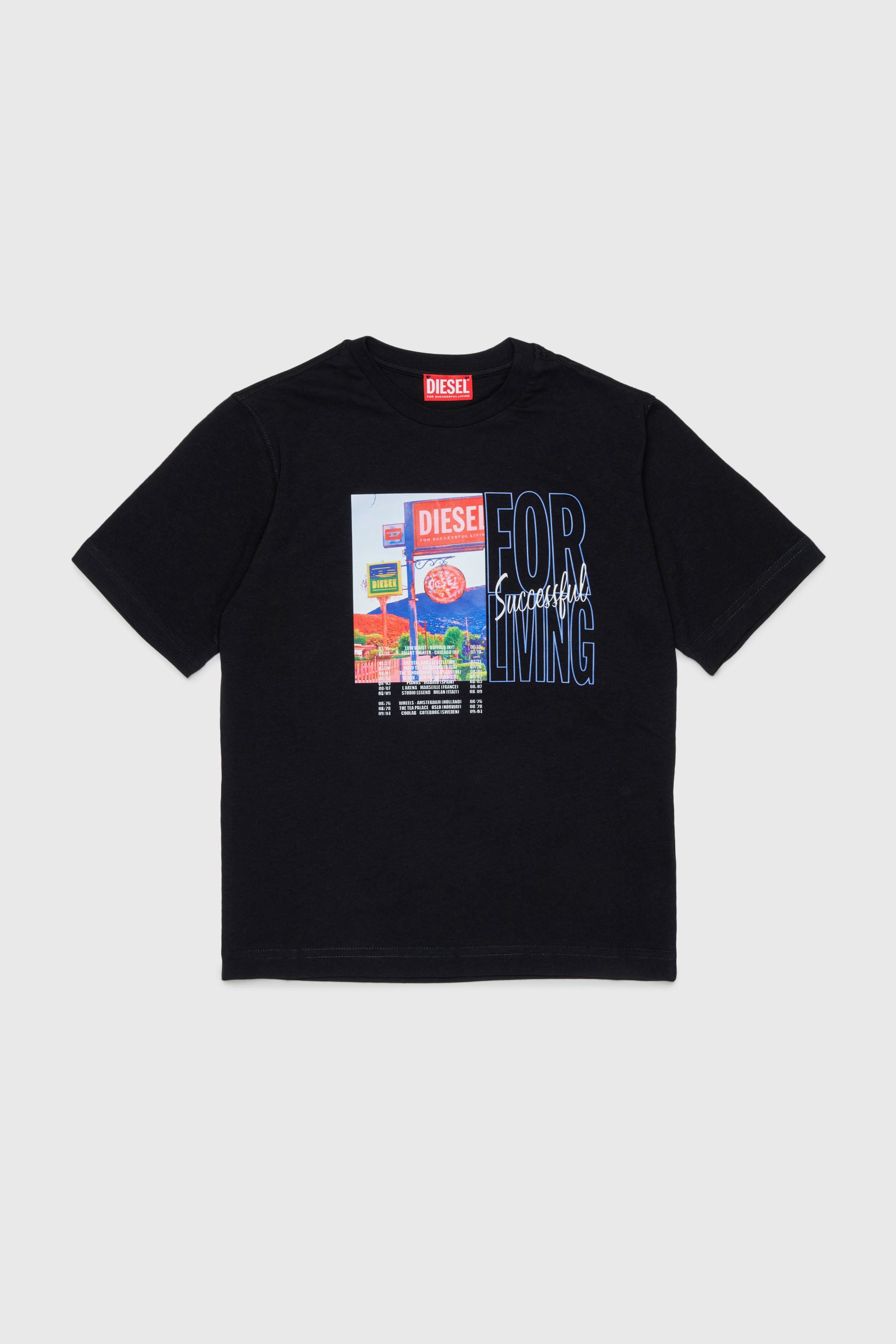 Diesel - TFOR OVER, Male's Tシャツ in ブラック - 1