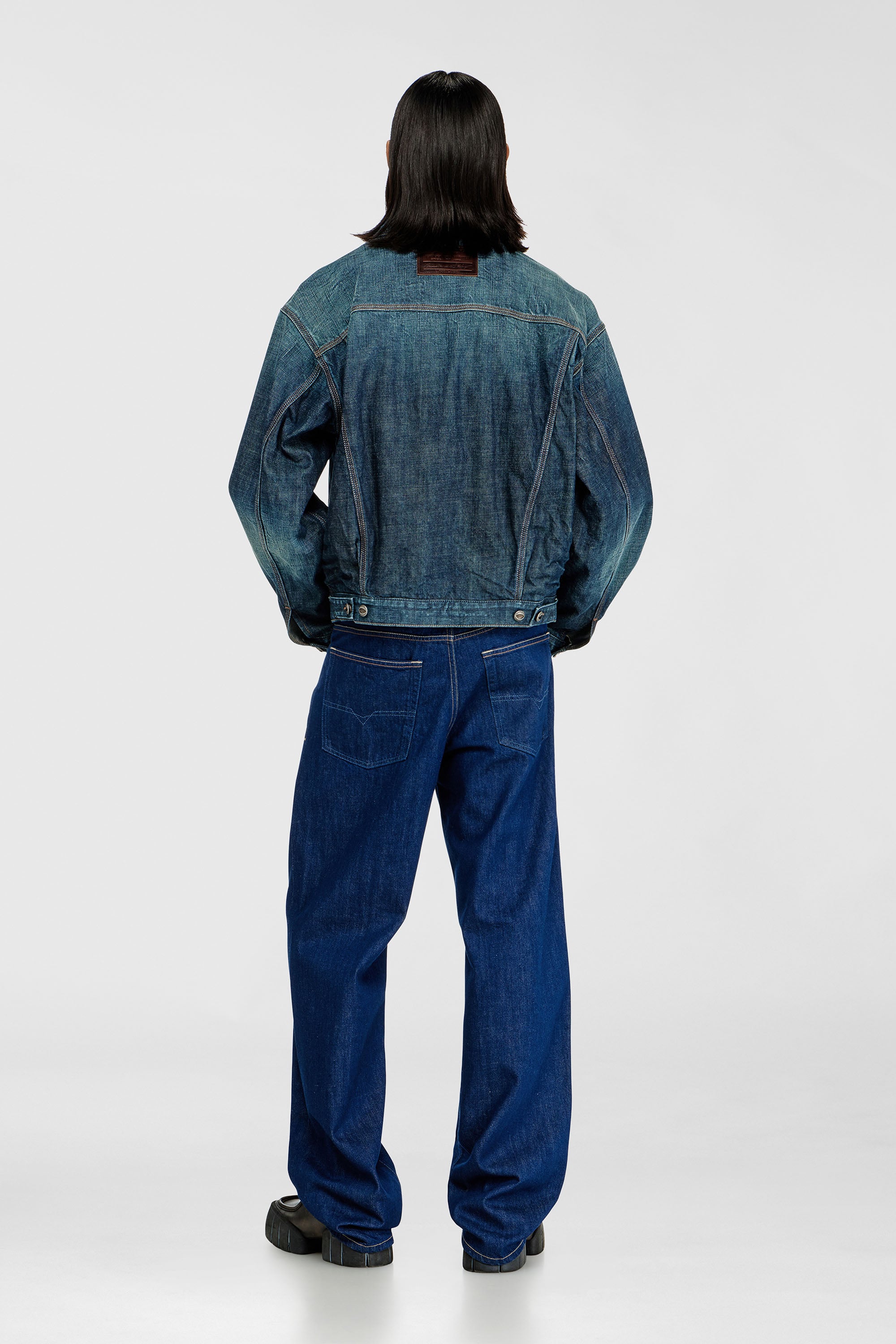 Diesel - Male's Relaxed Jeans 2001 D-Macro 09Q09, ダークブルー - 4