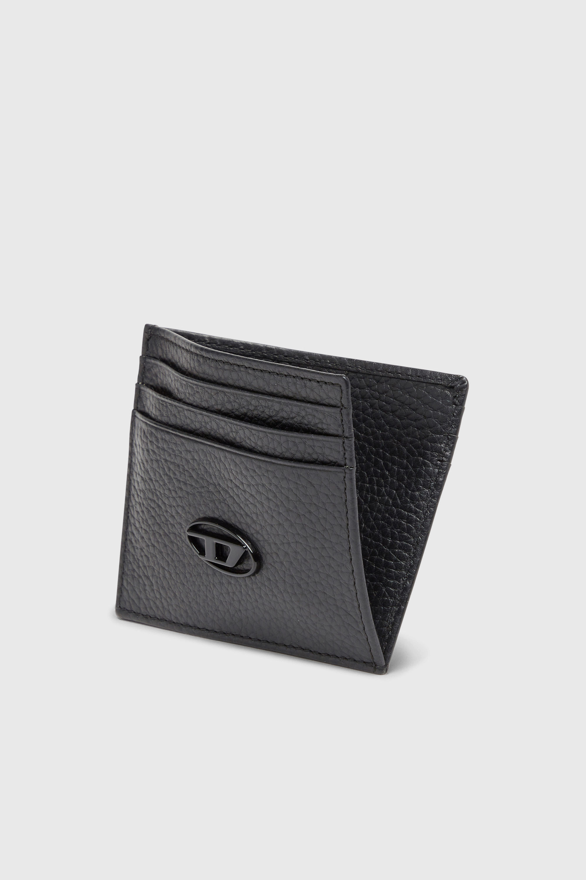 Diesel - CARD CASE, Male's カウレザーカードケース in ブラック - 3