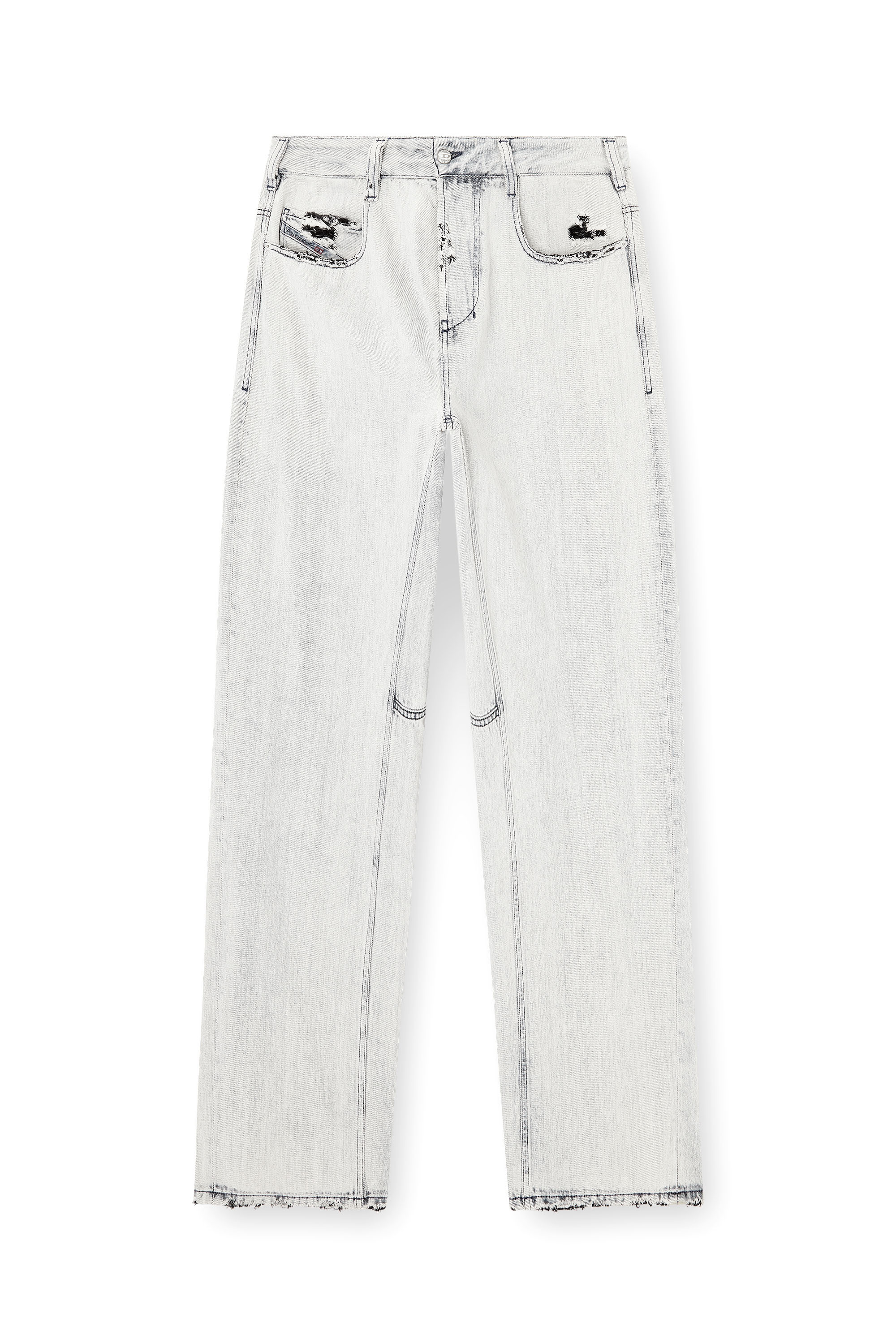 Diesel - Unisex's Relaxed Jeans 1997 D-Enim-M 068UR, ライトブルー - 6