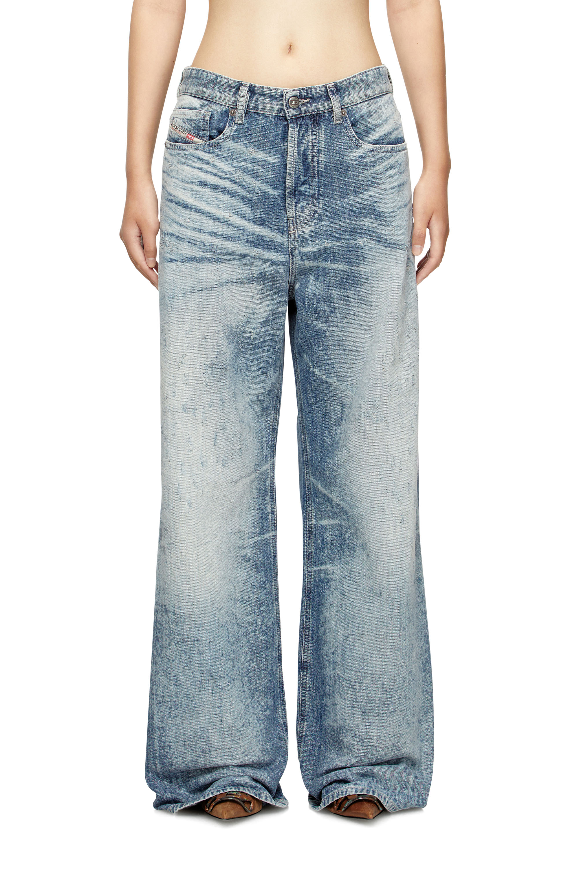 Diesel - Female's Relaxed Jeans 1996 D-Sire 068TY, ライトブルー - 3