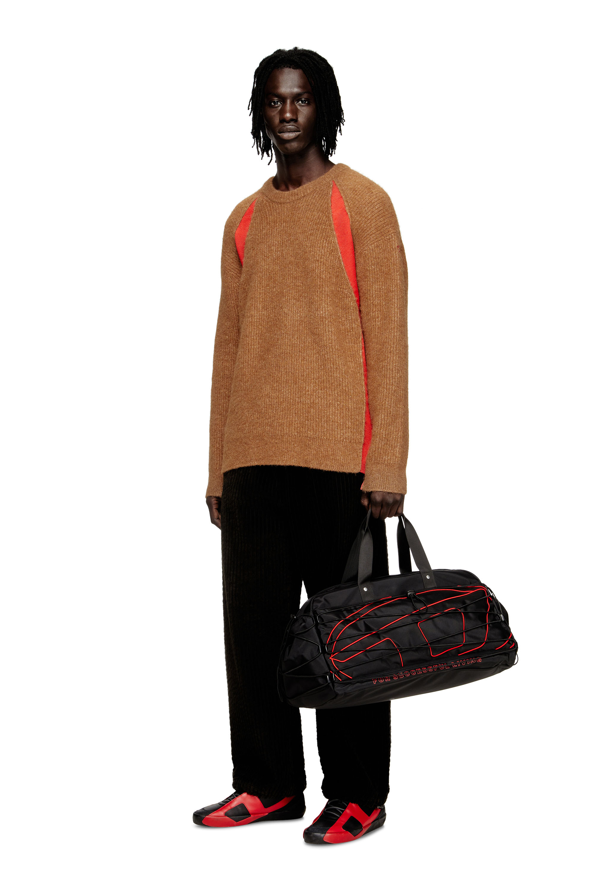 Diesel - K-LOLLO, Male's プルオーバーニット in ブラウン - 1