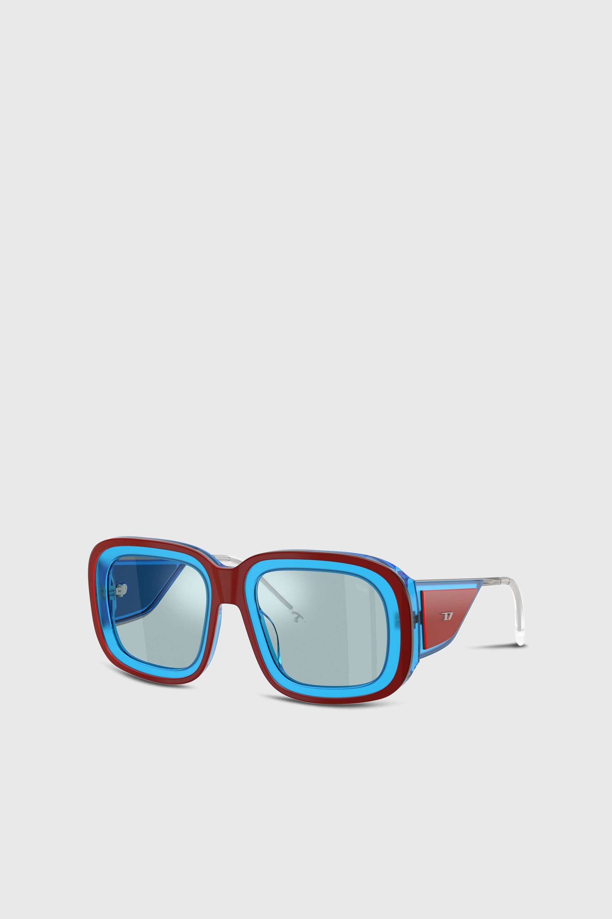 Diesel - 0DL2015U, Unisex's Square sunglasses in ブラウン/ブルー - 2