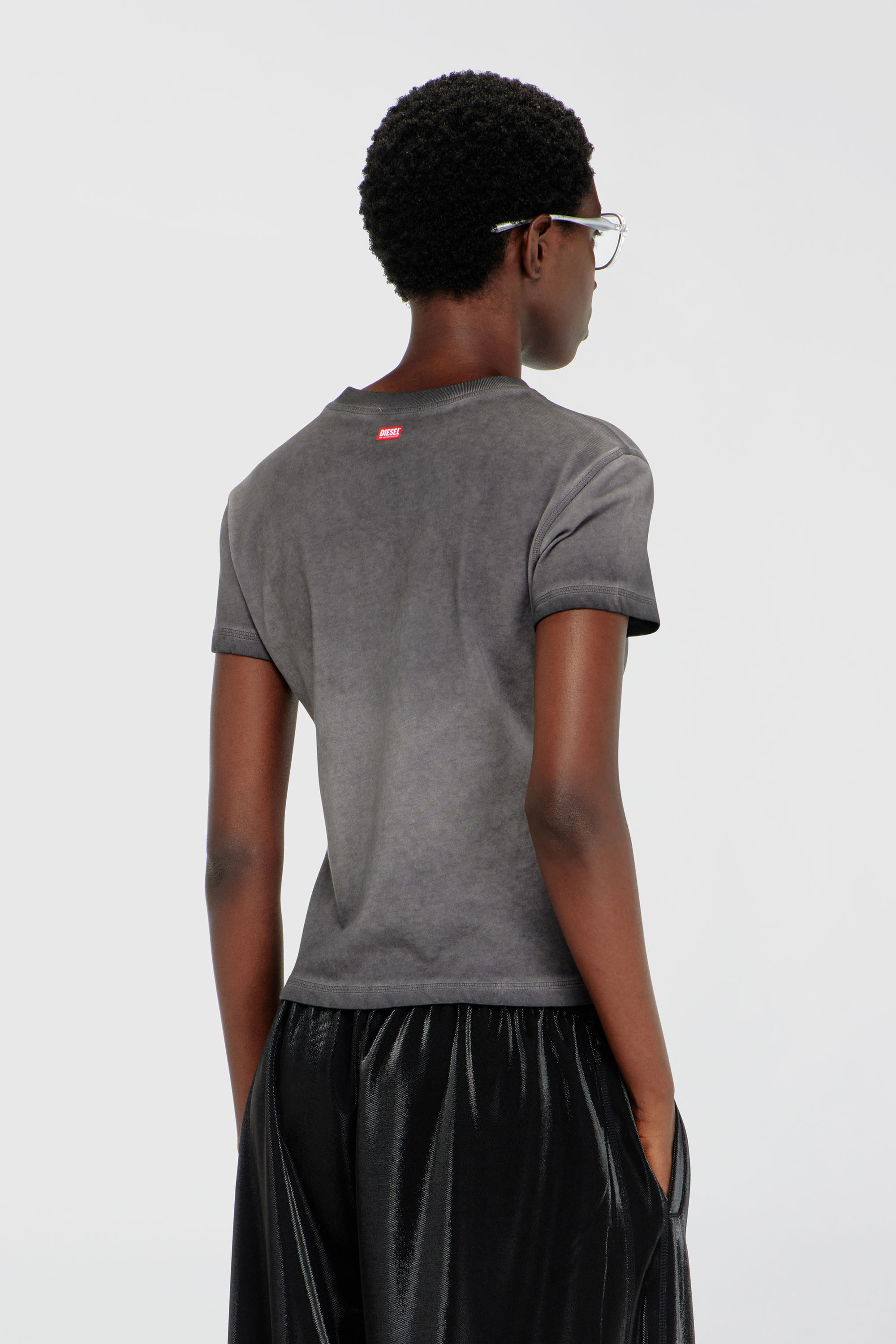 Diesel - T-ILA-AA7, Female's Tシャツ in ダークグレー - 4