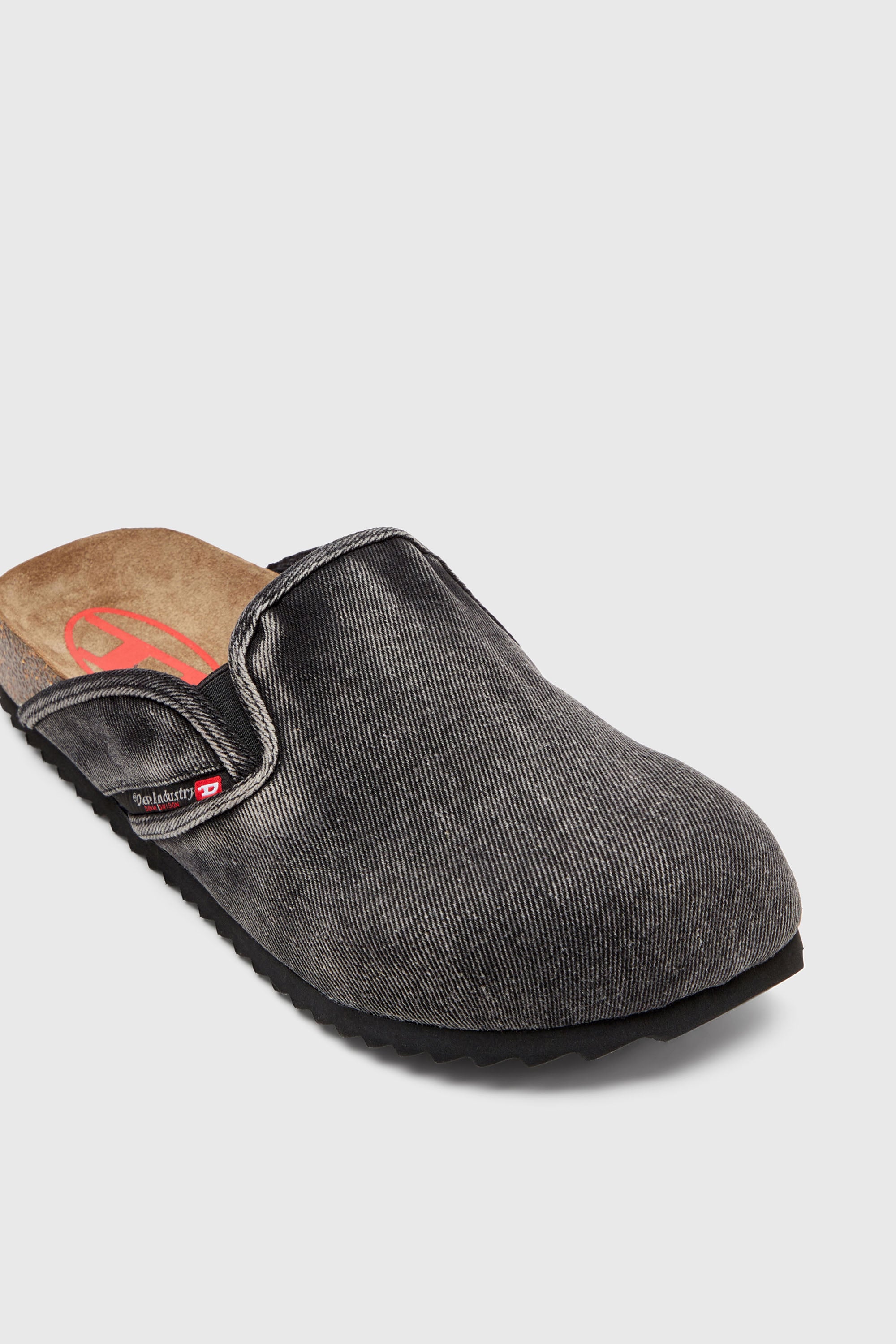 Diesel - D-WOODSTOCK SLIP-ON, Male's デニムスリッポンミュール in ブラック - 6