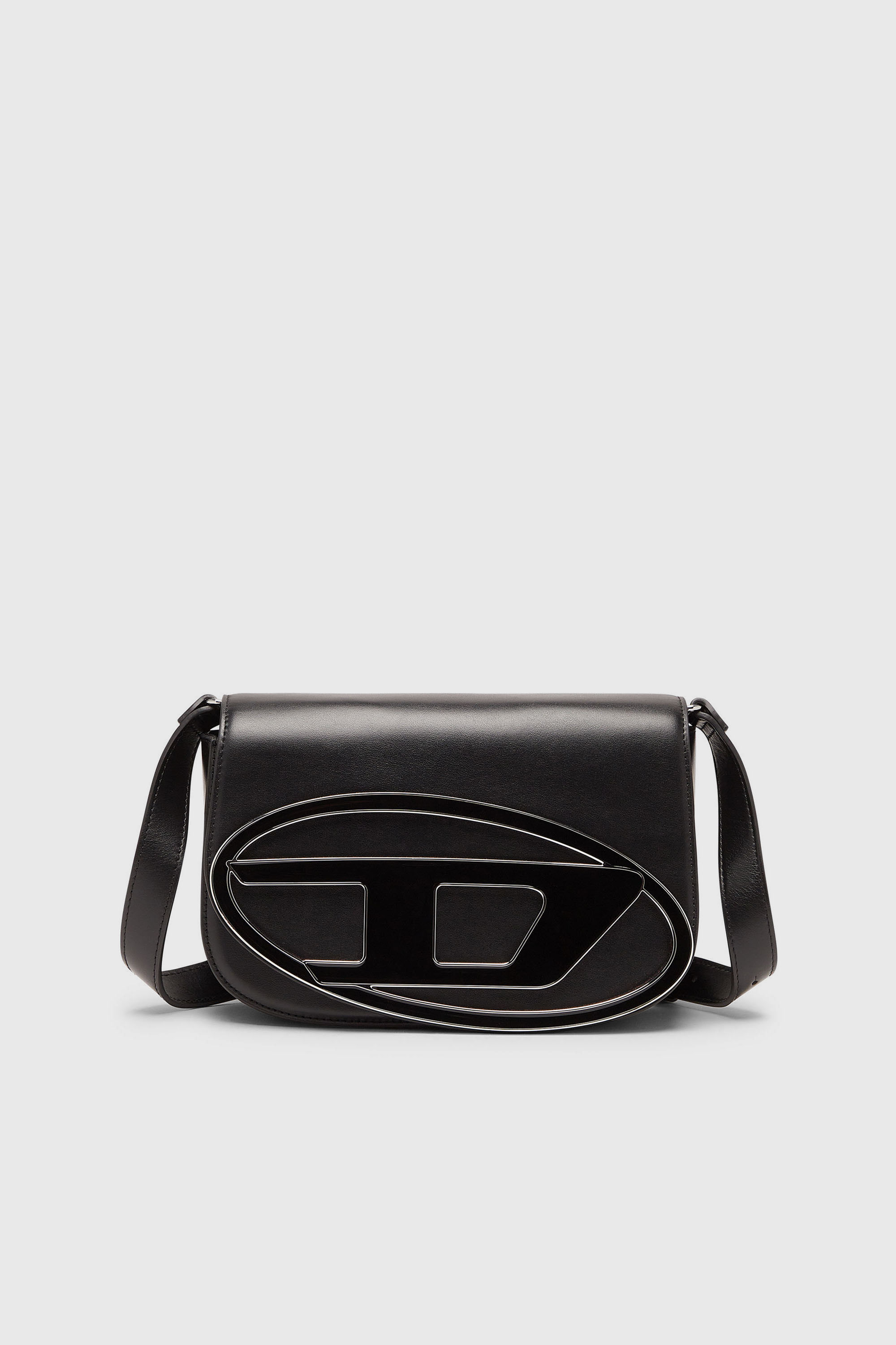 Diesel - 1DR M, Female's カウレザーショルダーバッグM in ブラック - 1