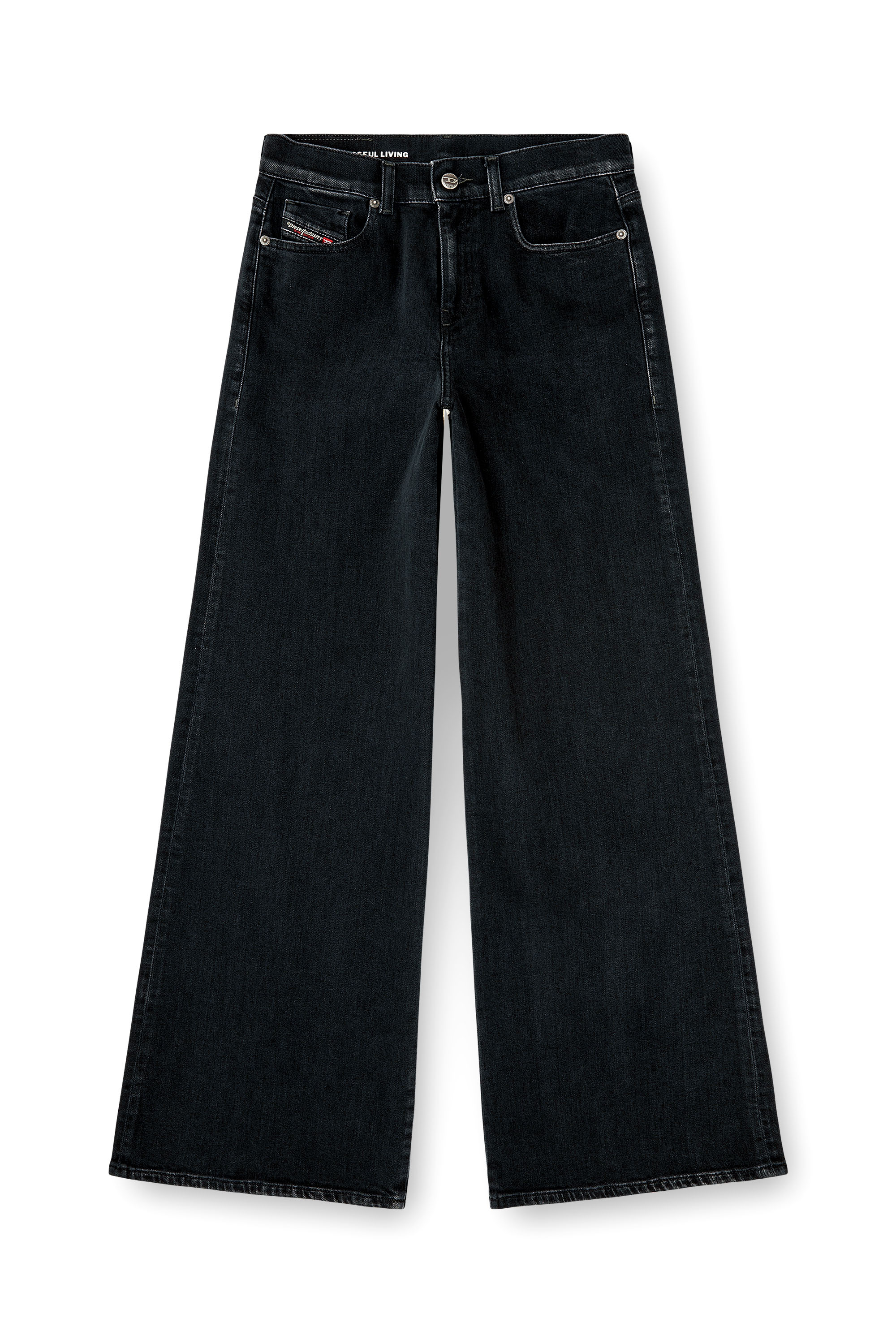 Diesel - Female's Flare Jeans 1978 D-Akemi 09N89, ブラック/ダークグレー - 6