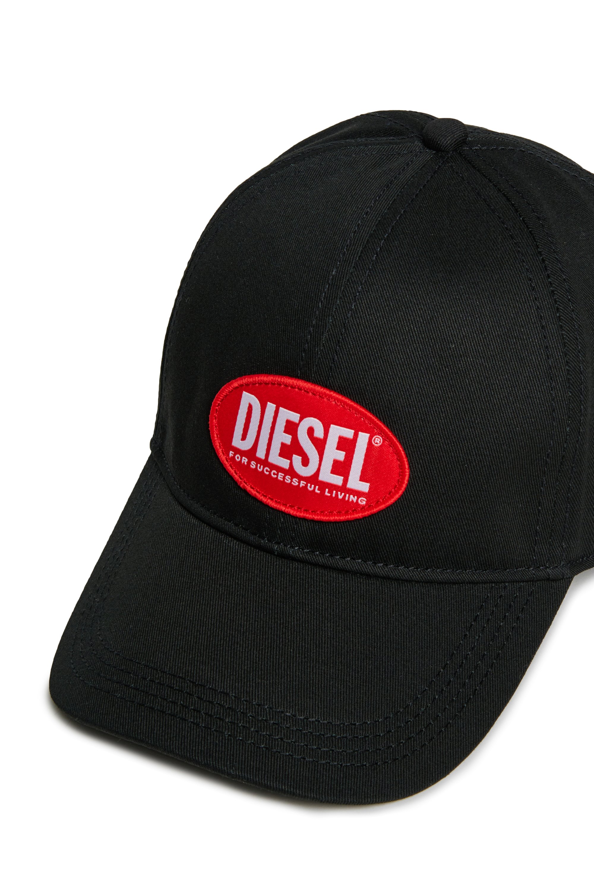 Diesel - FCORRYJACQWASH, Male's ベースボールキャップ in ブラック - 3