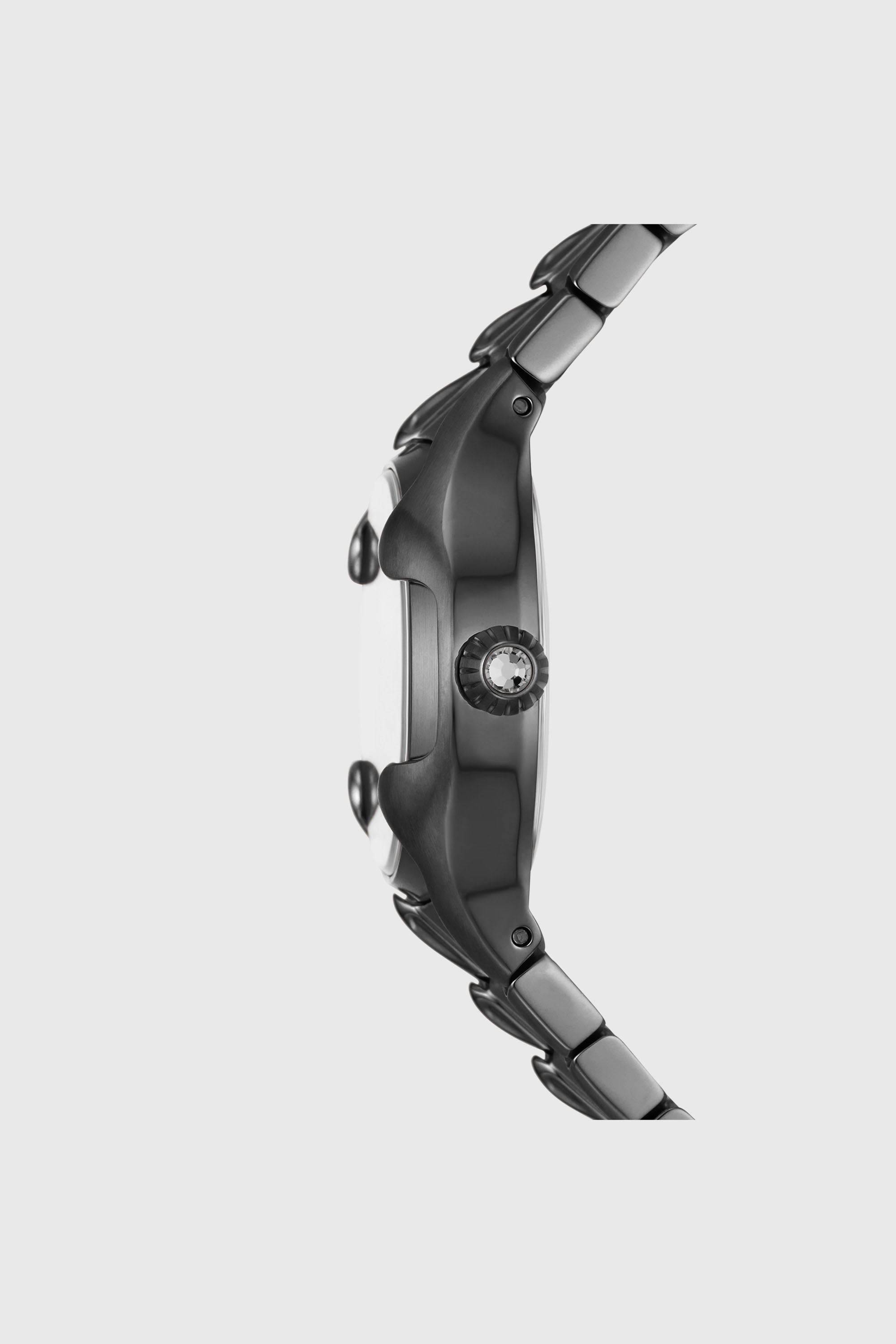 Diesel - DZ5603, Female's Vert three-hand gunmetal stainless steel watch in ダークグレー - 3