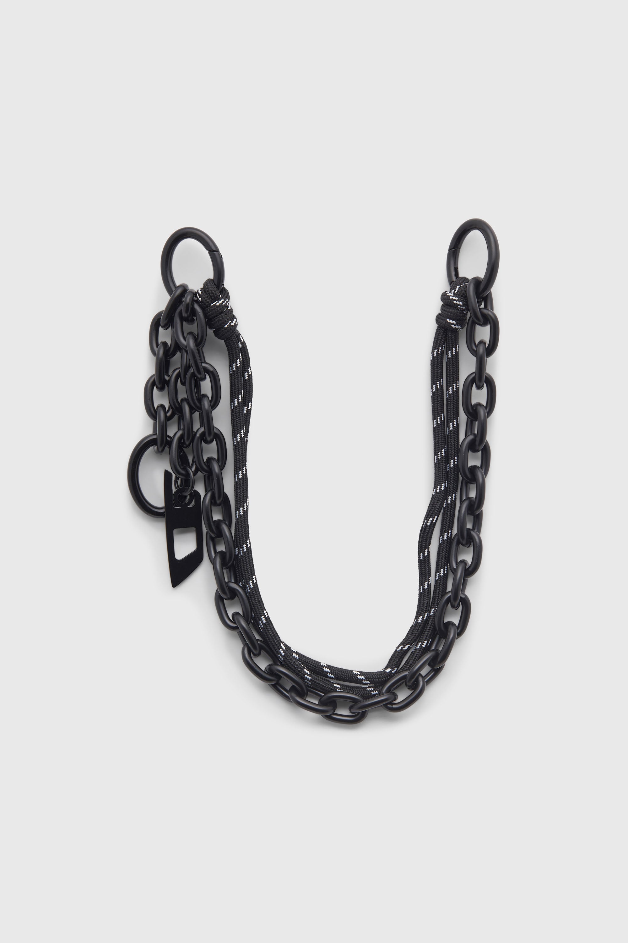 Diesel - CHAIN-D L, Unisex's Charm in chain and rope in ブラック - 1