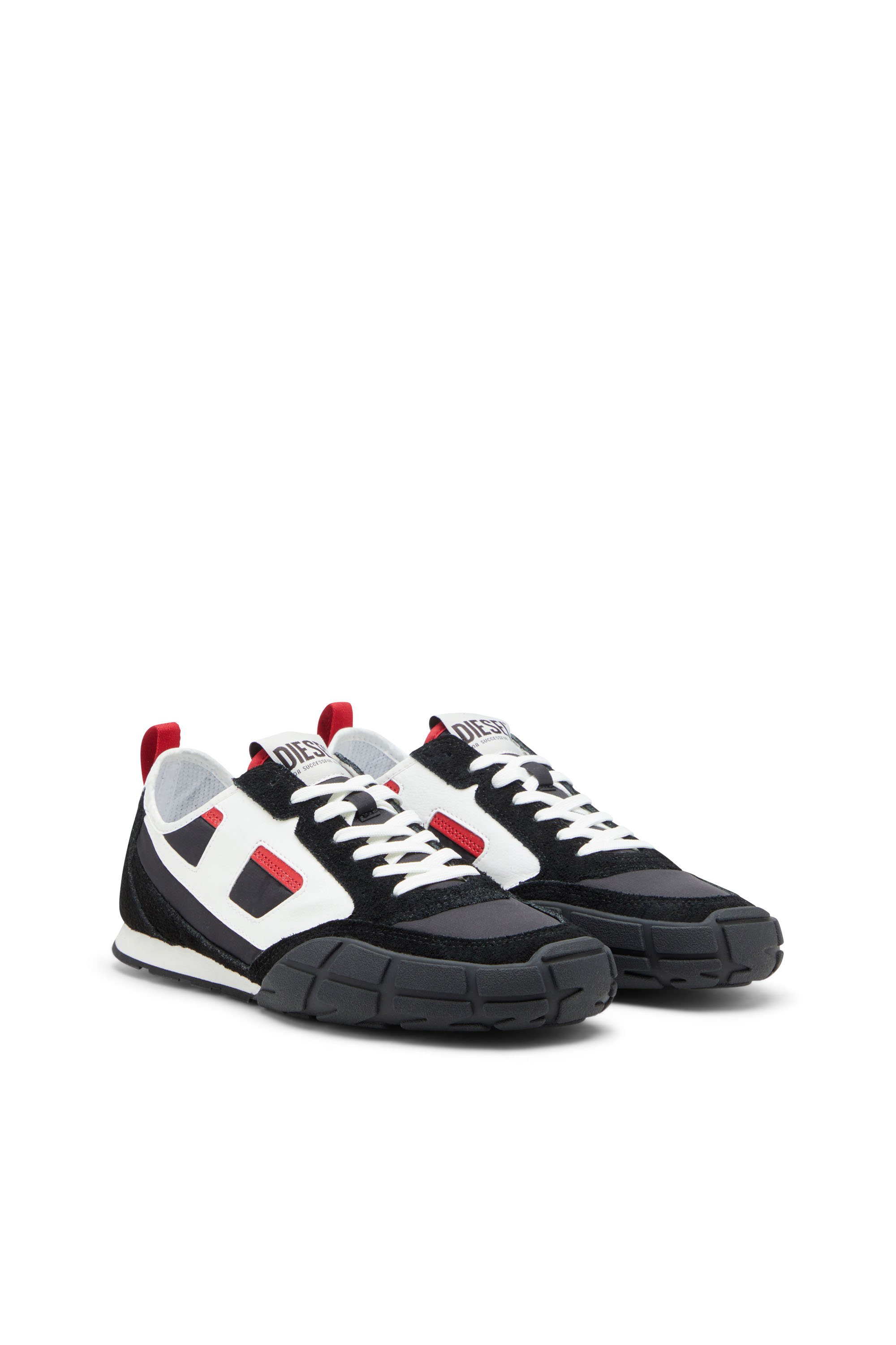 Diesel - S-PAGODHA LOW, Male's S-Pagodha-Sneakers in leather, suede and ripstop in null - 2