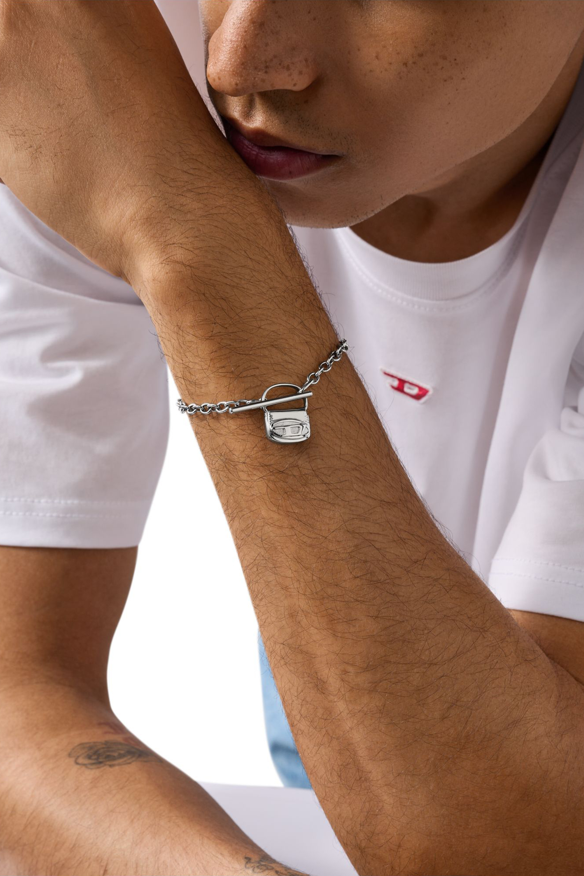 Diesel - DX1592040 JEWEL, Unisex's Stainless Steel Bracelet in シルバー - 4